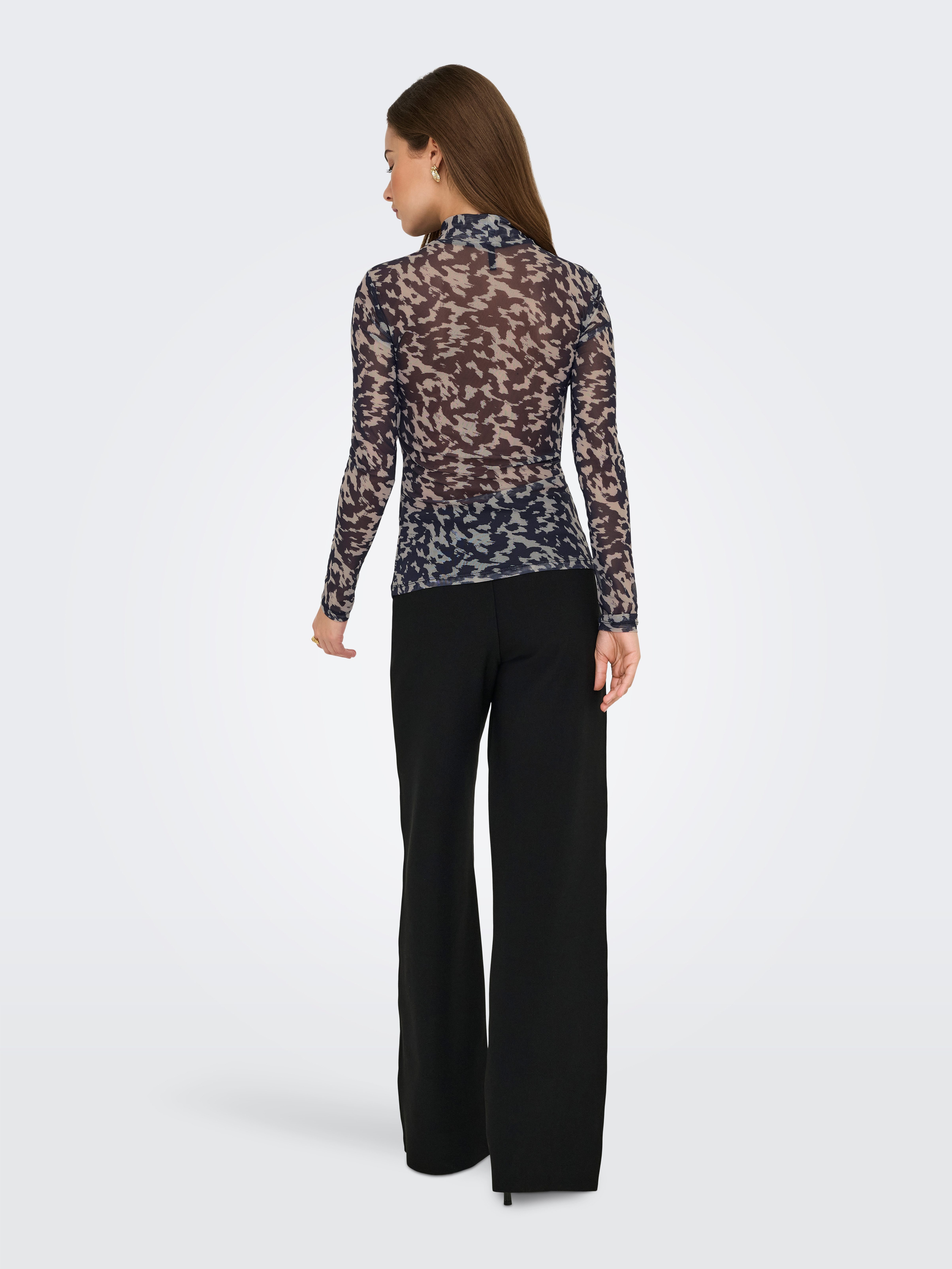 Only Shirt met lange mouwen ONLERICA LIFE MESH L/S TOP JRS NOOS