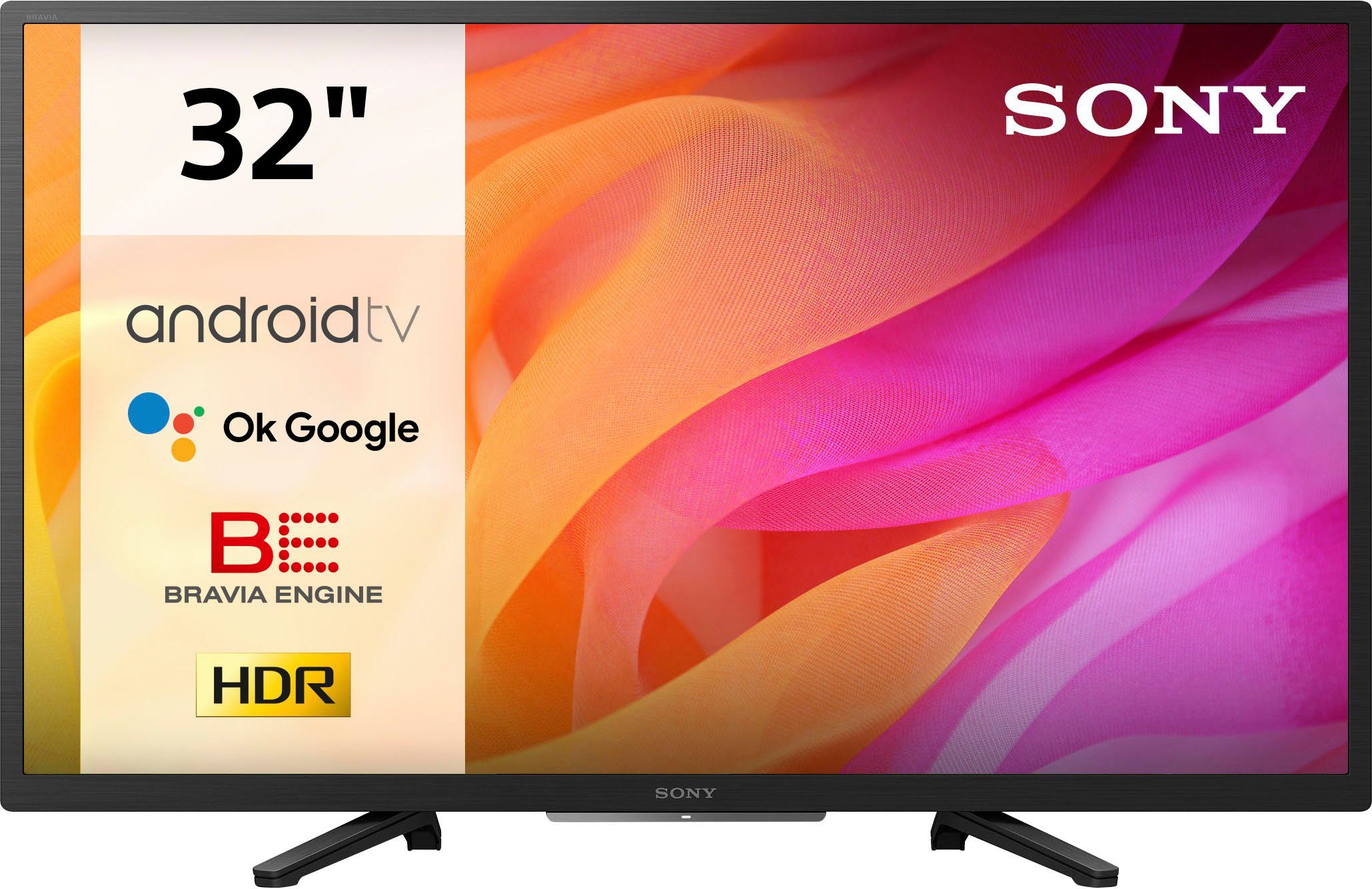 Sony LCD-led-TV KD-32W800, 80 cm-32 , WXGA, Android TV, BRAVIA, HD Heady, smart-tv, triple-tuner, HD
