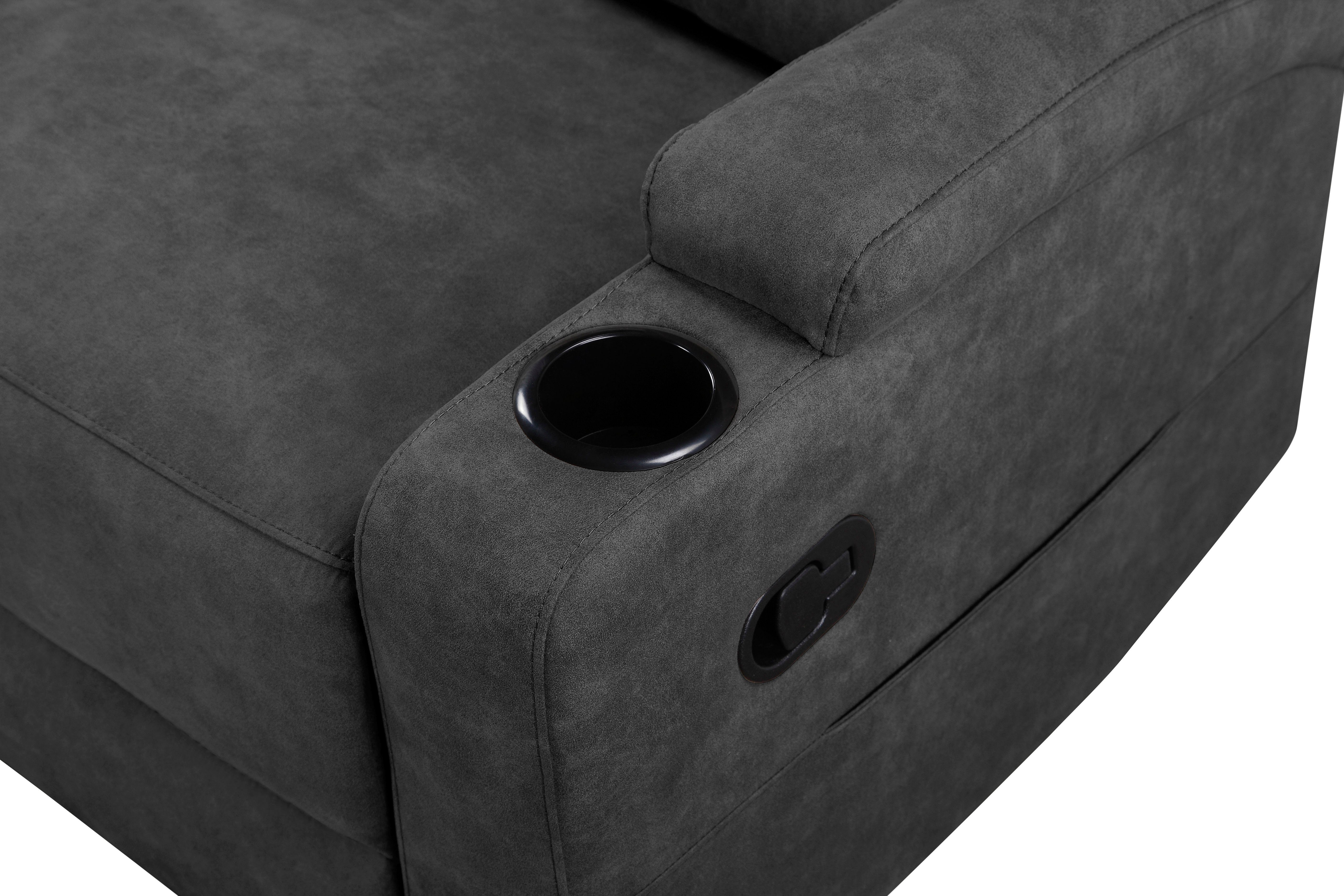 Home affaire Hoekbank Napori multimediabank, 3 bioscoopstoelen XXL, L-model, Bioscoopbank met relaxfunctie, bekerhouder, opbergvak en opbergbox