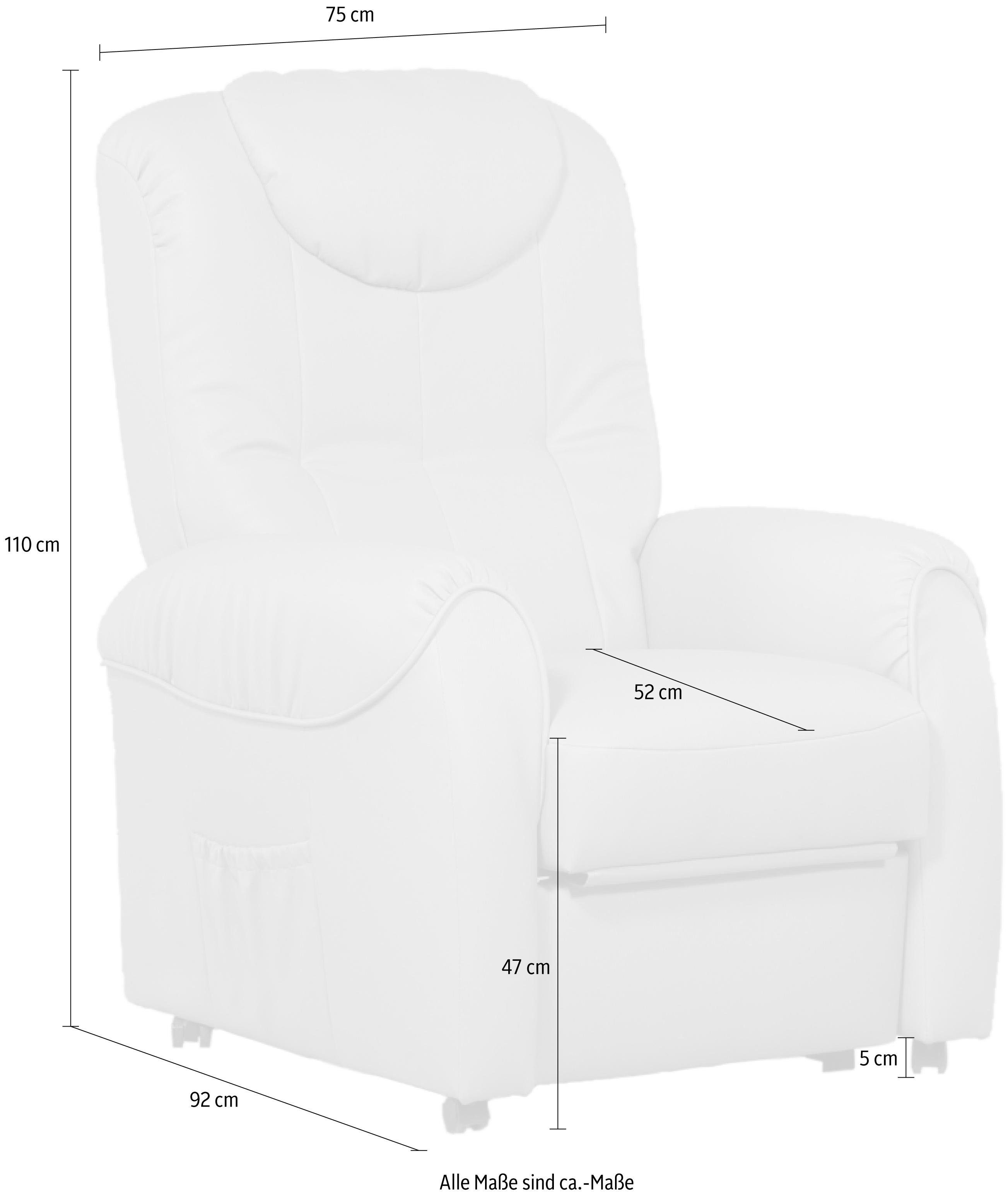 sit&more Relaxfauteuil BASTIAN naar keuze handmatig verstelbaar of met motor en opstahulp