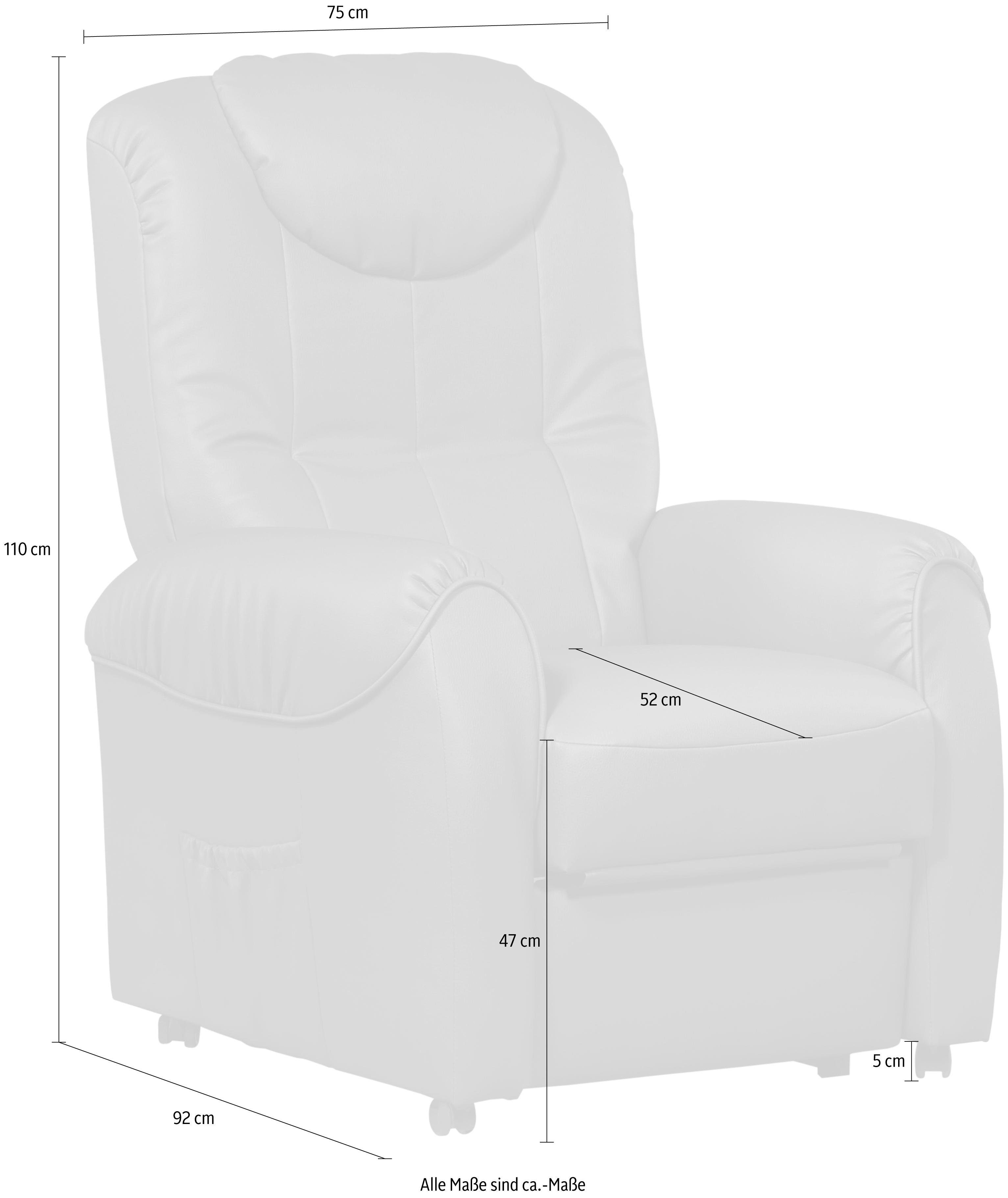sit&more Relaxfauteuil BASTIAN naar keuze handmatig verstelbaar of met motor en opstahulp