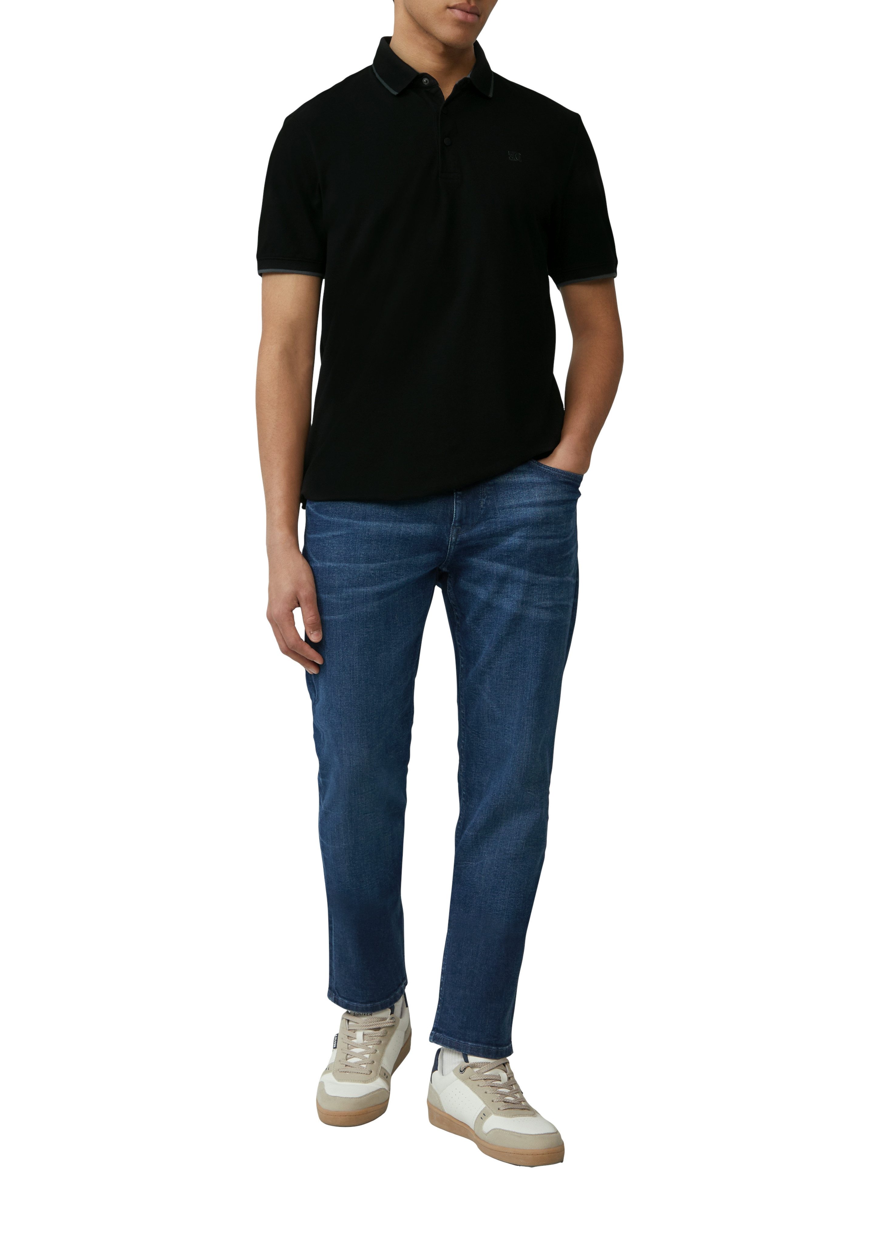 s.Oliver Poloshirt met contrastdetails