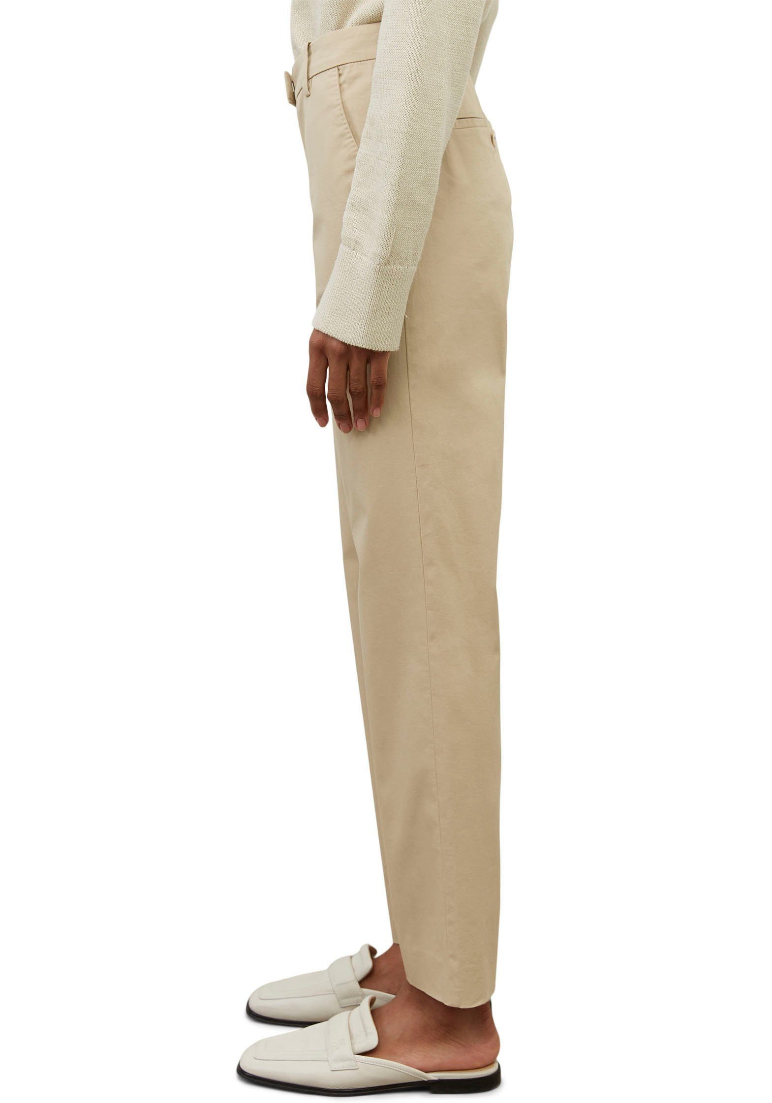 Marc O'Polo Chino Torne met klassieke persplooien voor meer elegantie