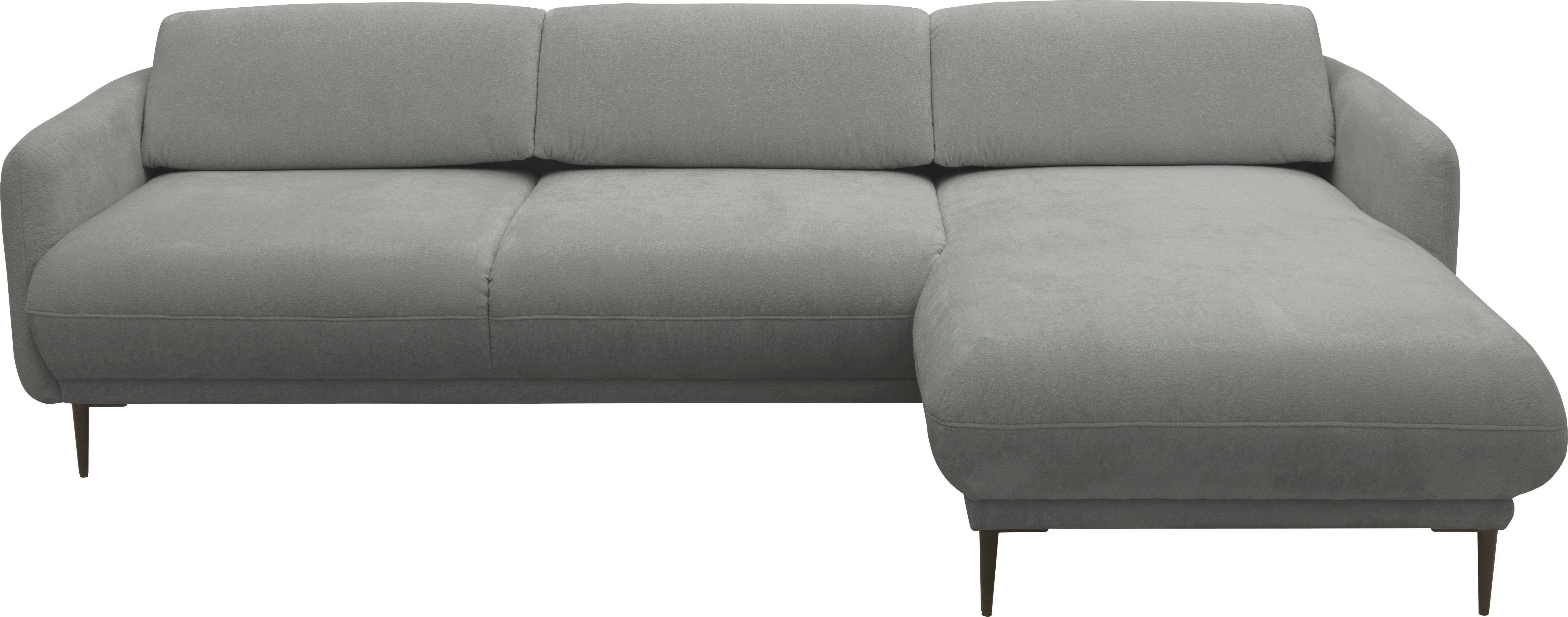 andas Hoekbank Skovsende zitbreedte 245 cm, rugleuning traploos opklapbaar voor grijs, hoekbanken, Longchair rechts