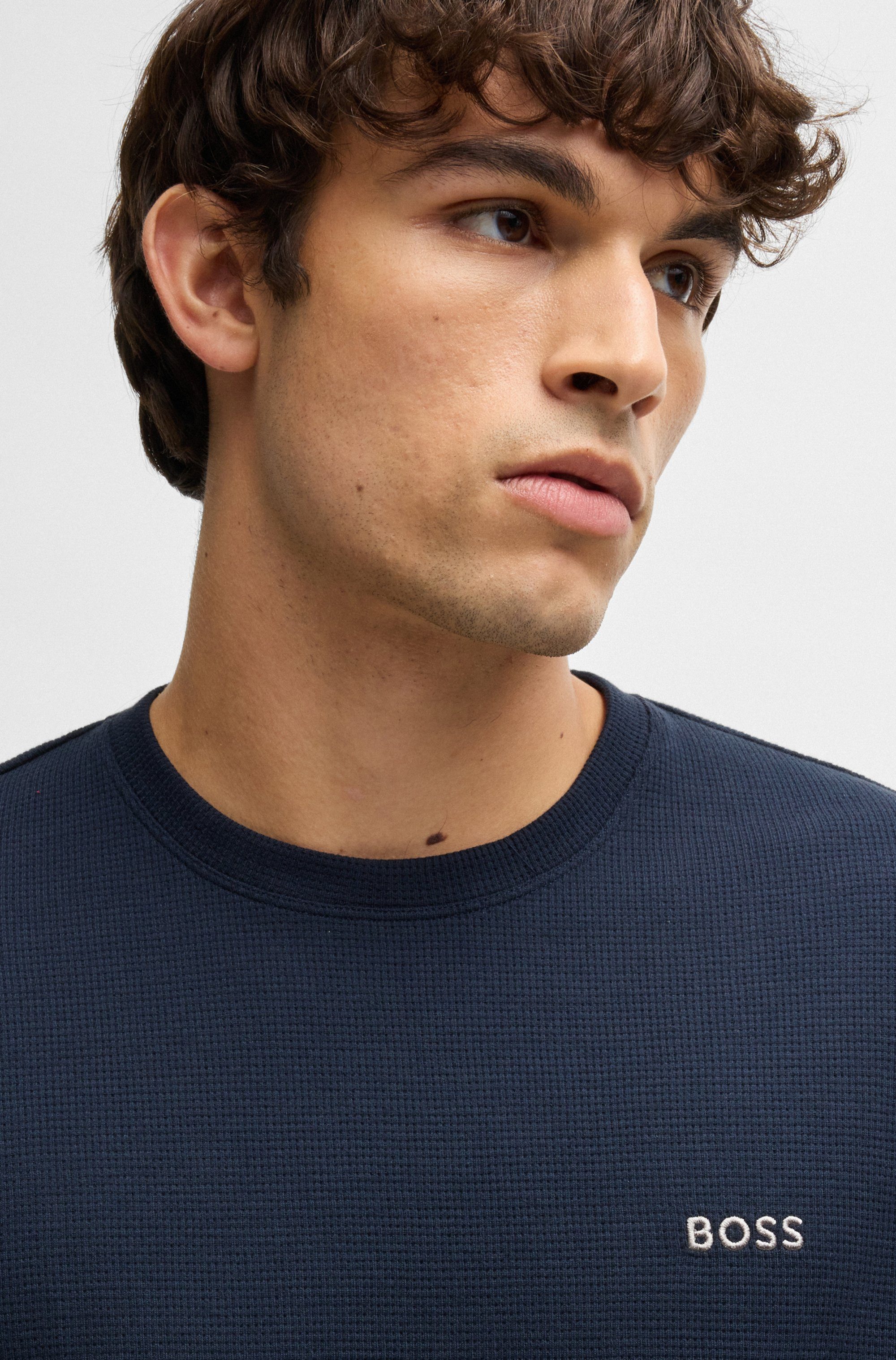 BOSS Pyjama top Waffle LS-Shirt