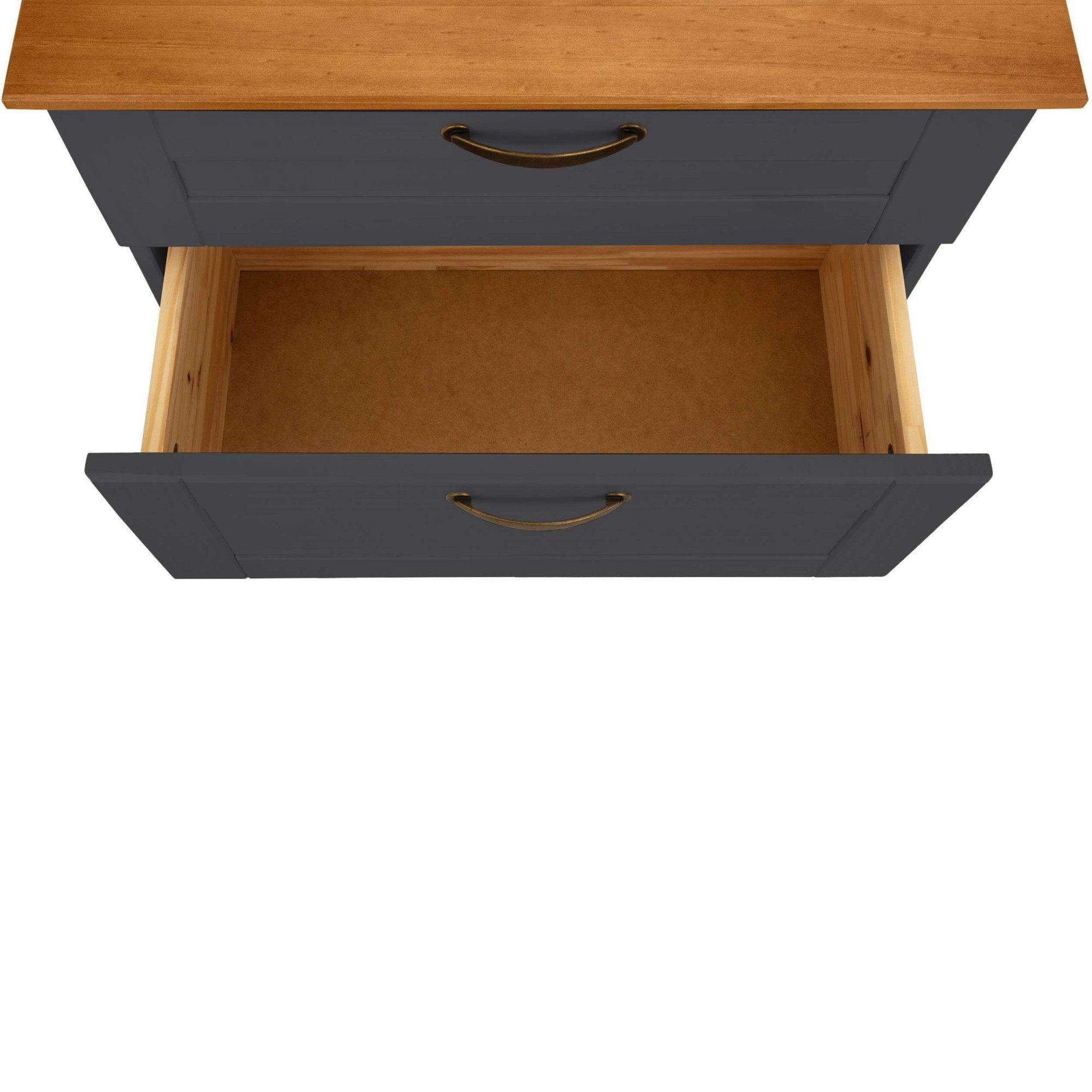 Home affaire Wastafelonderkast Rodby Massief, FSC®-gecertificeerd hout, grepen metaal, breedte 60 cm, hoogte 55 cm
