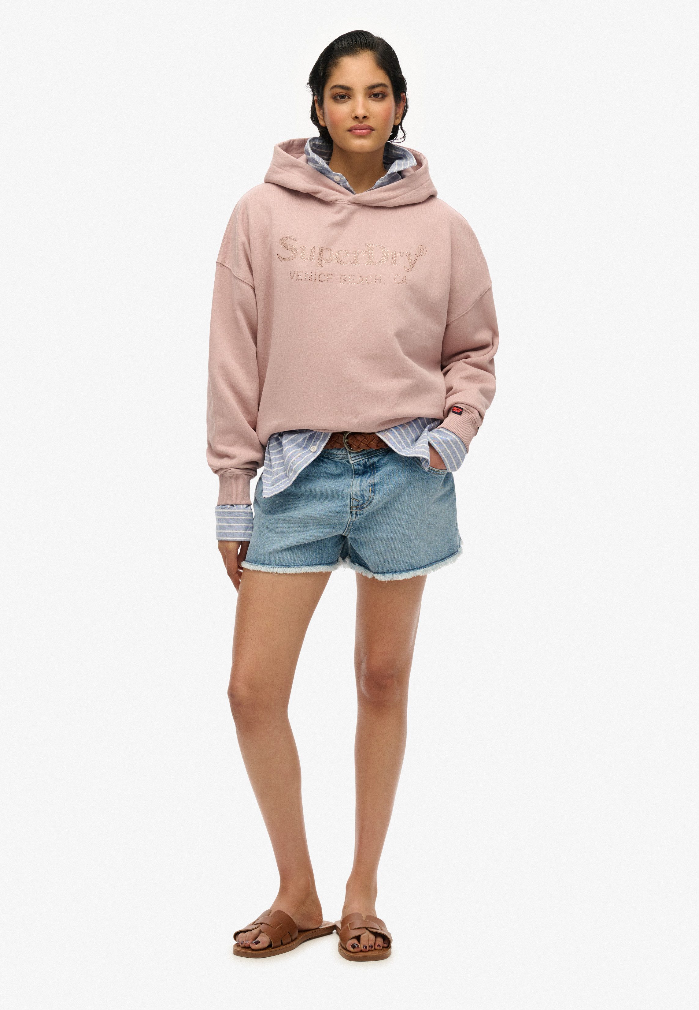 Superdry Hoodie VENUE METALLIC RELAXED HOOD