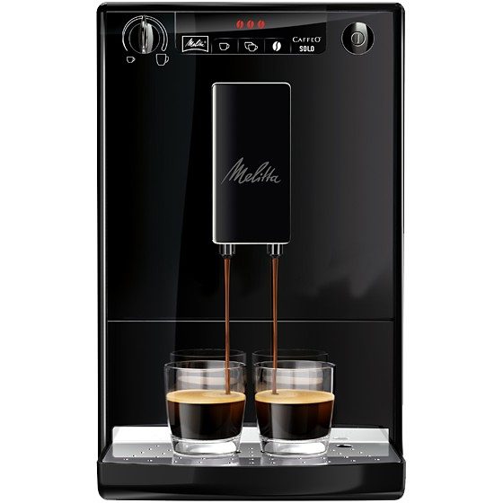 Melitta Volautomatisch koffiezetapparaat Solo® E950-201, zwart, Perfect voor caffè crema & espresso, slechts 20 cm breed