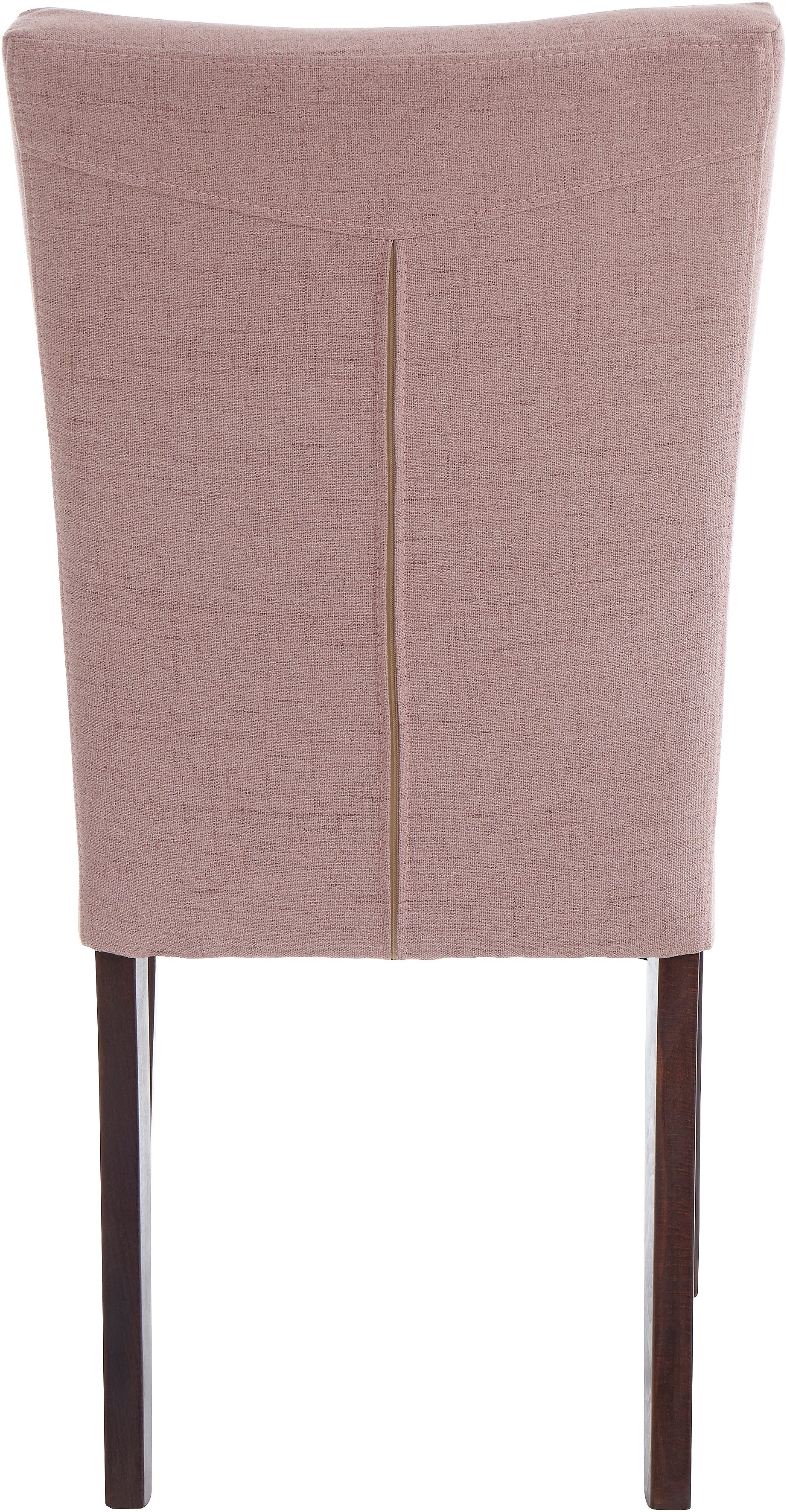 Home affaire Eetkamerstoel Zena Frame van massief hout, gestoffeerde stoel, eetkamer, bestseller (set, 2 stuks)