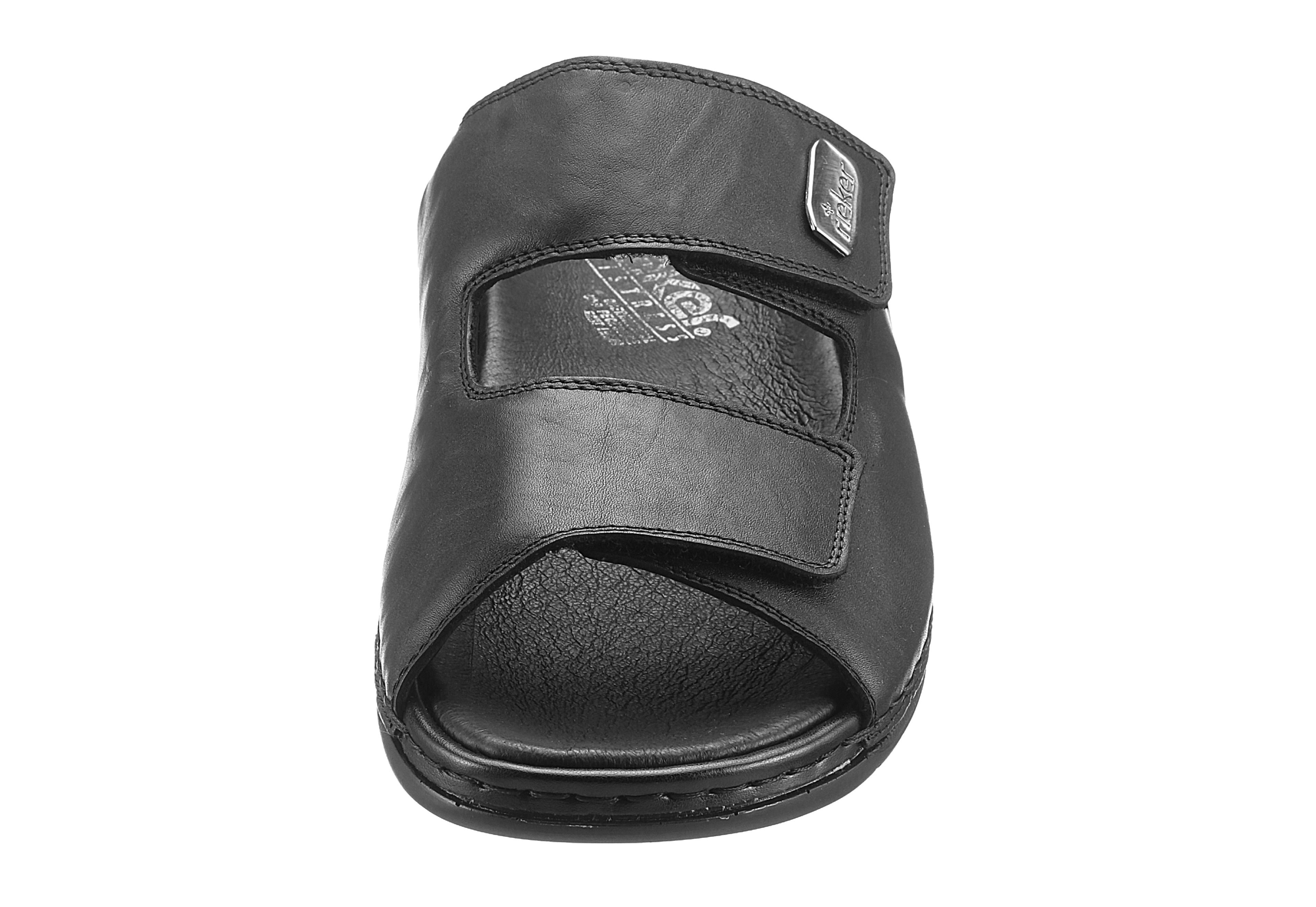 Rieker Slippers zomerschoen, slippers, klittenbandschoen, met twee klittenbandsluitingen