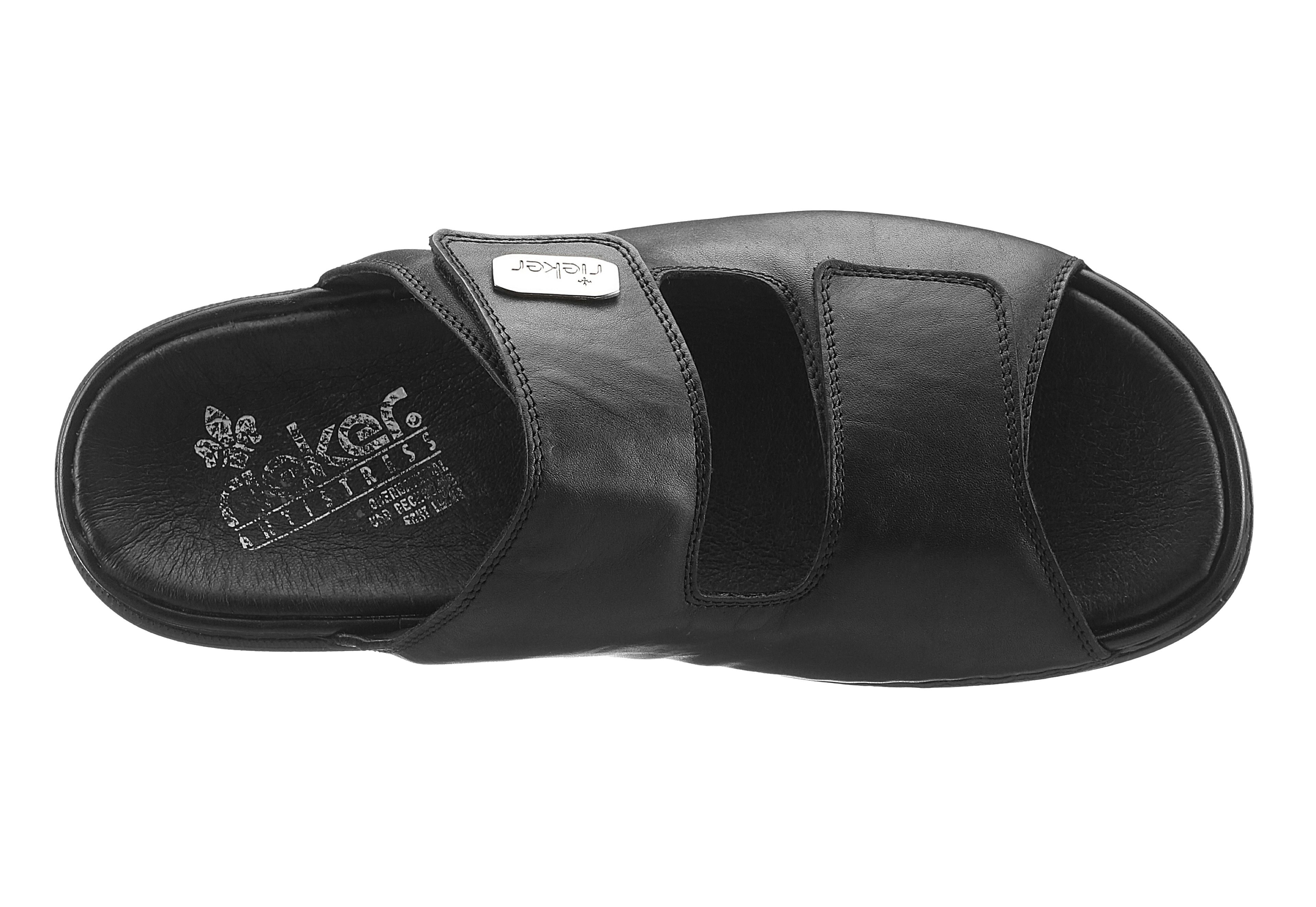 Rieker Slippers zomerschoen, slippers, klittenbandschoen, met twee klittenbandsluitingen