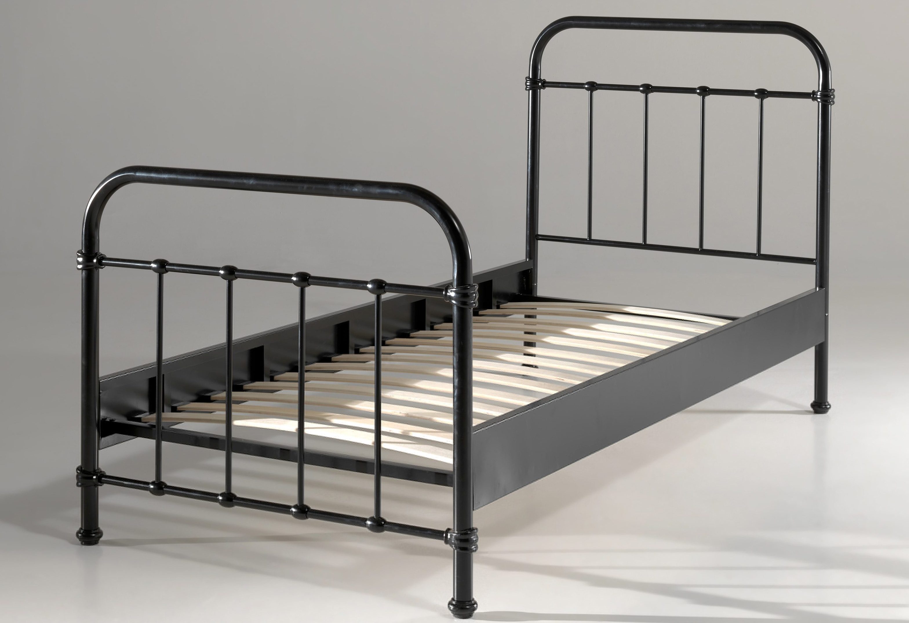 Vipack 1-persoonsledikant New York, bedframe metaal, poedergecoat, in tijdloos ontwerp