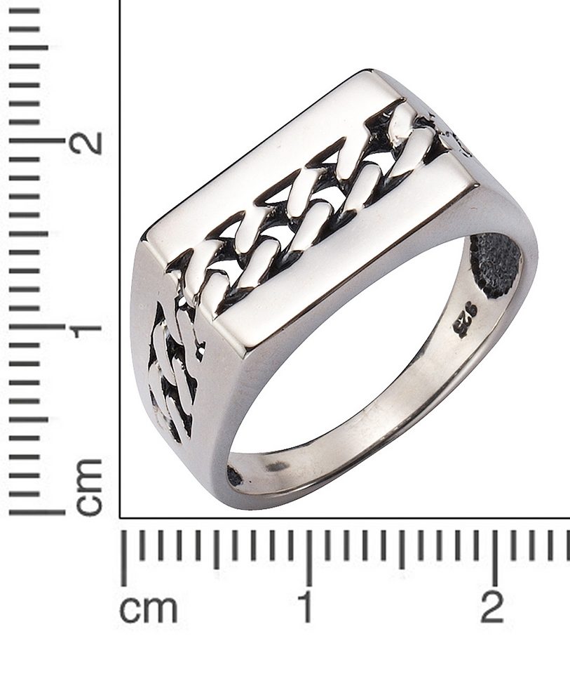 Firetti Ring Sieraad cadeau zilverkleur 925 zilveren ring panzerketting