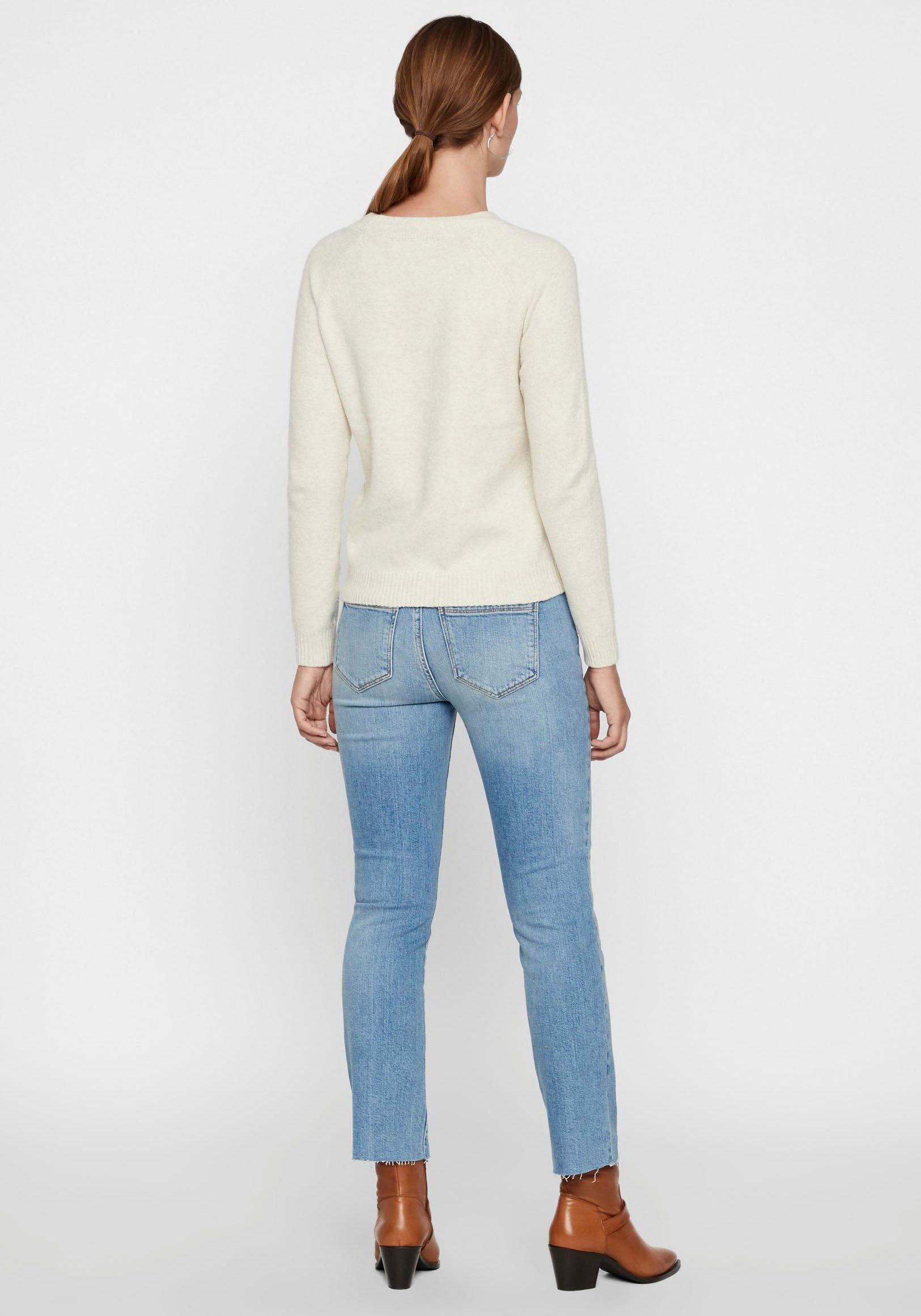 Vero Moda Trui met ronde hals VMDOFFY in gemêleerde look