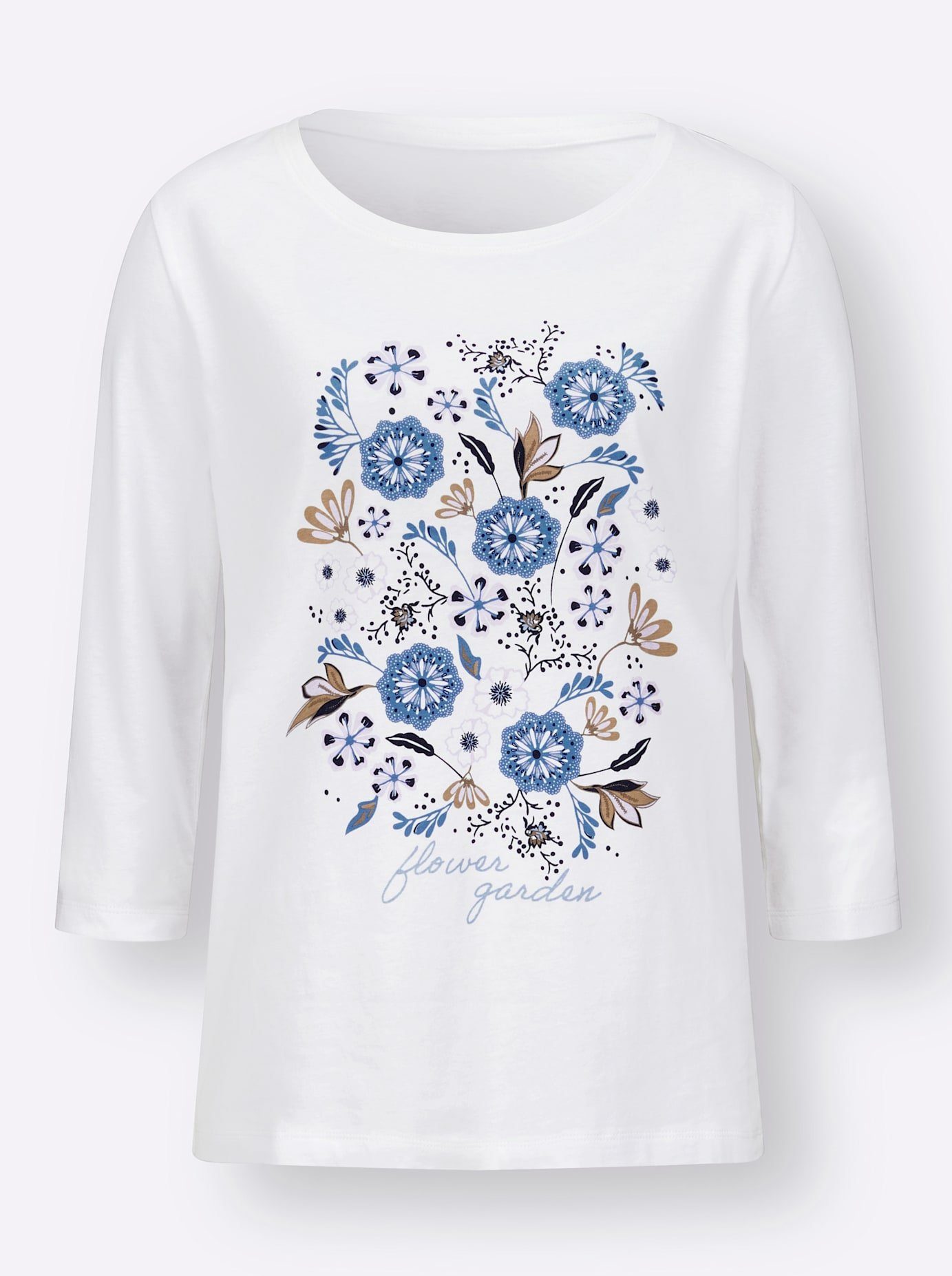 Classic Basics Shirt met 3/4-mouwen (1-delig)