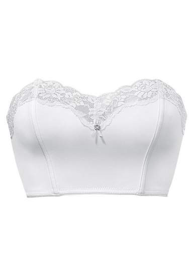 LASCANA Bandeau-BH met jacquard-kant LASCANA Bandeau-BH met jacquard-kant