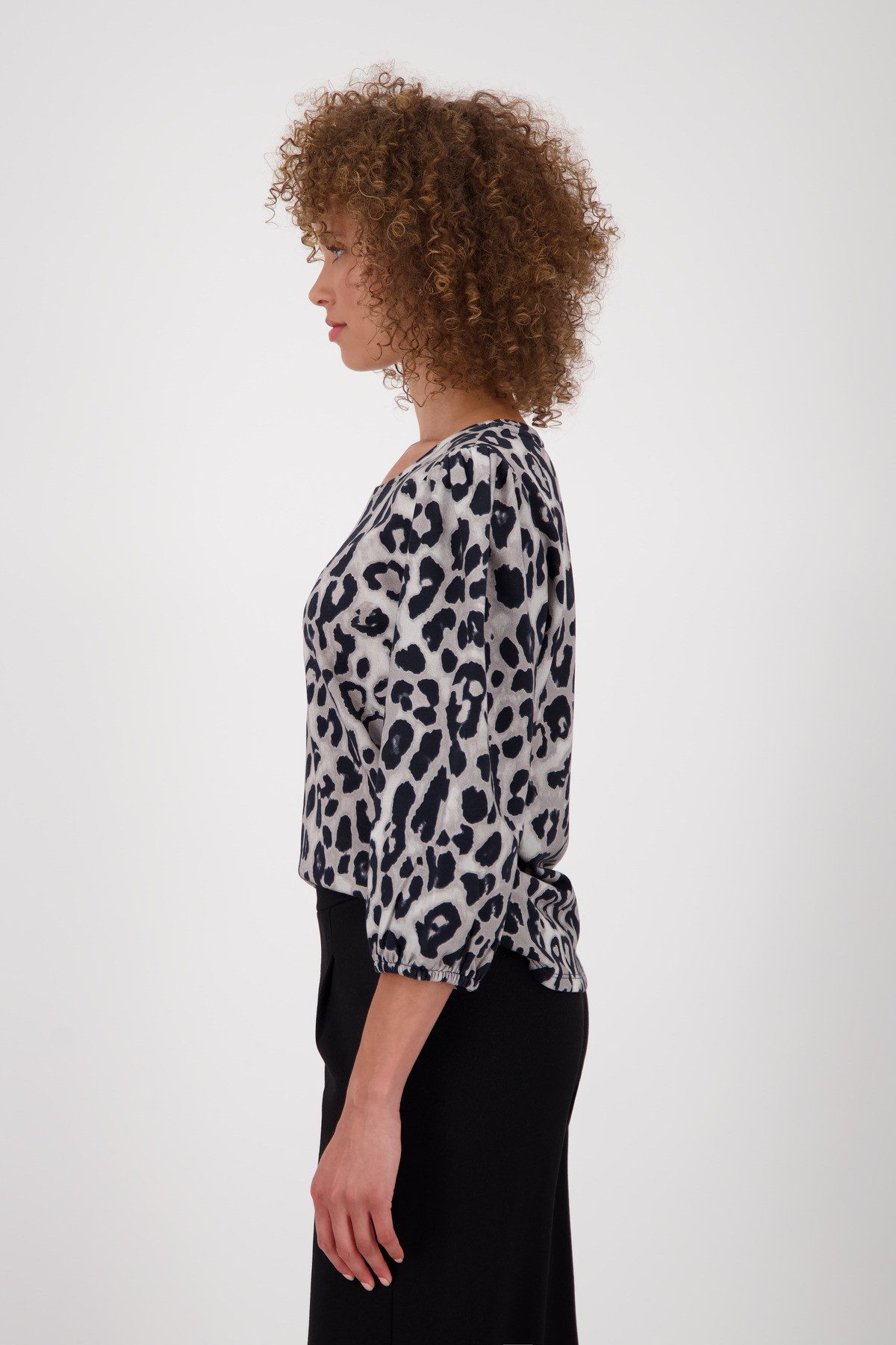 Monari Sweater Sweatshirt Luipaardprint Allover