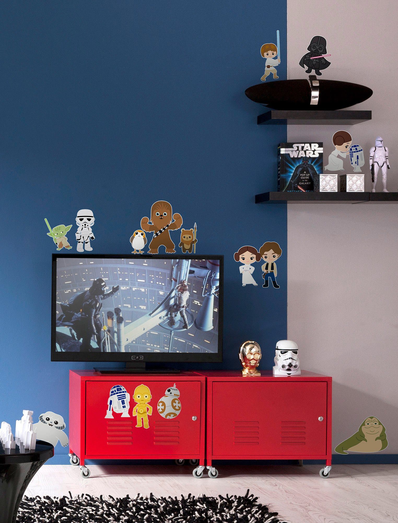 Komar Wandfolie Star Wars Little Heroes - afm. 50 x 70 cm (15-delig)