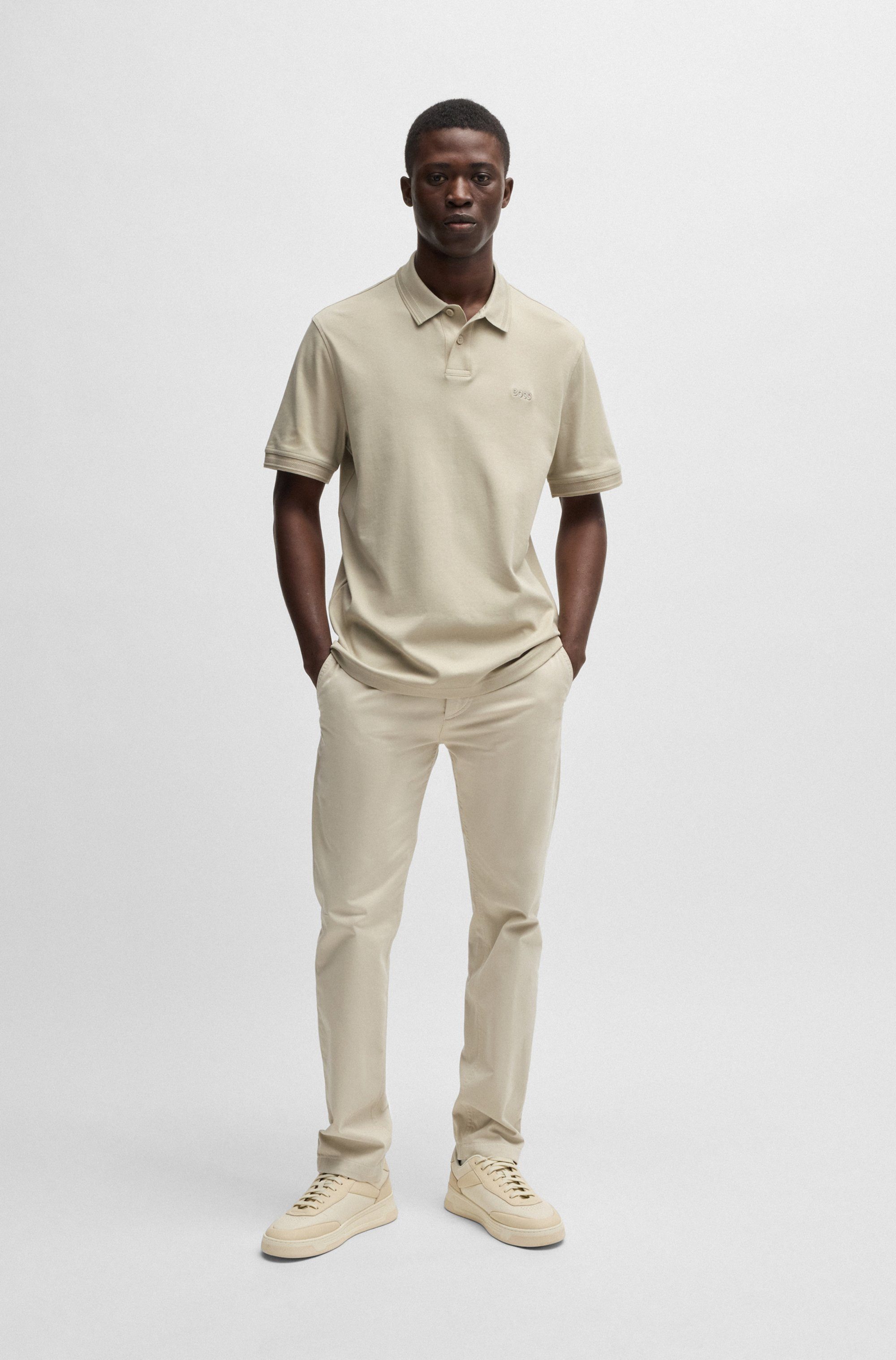 Boss Orange Poloshirt Pe met een polokraag