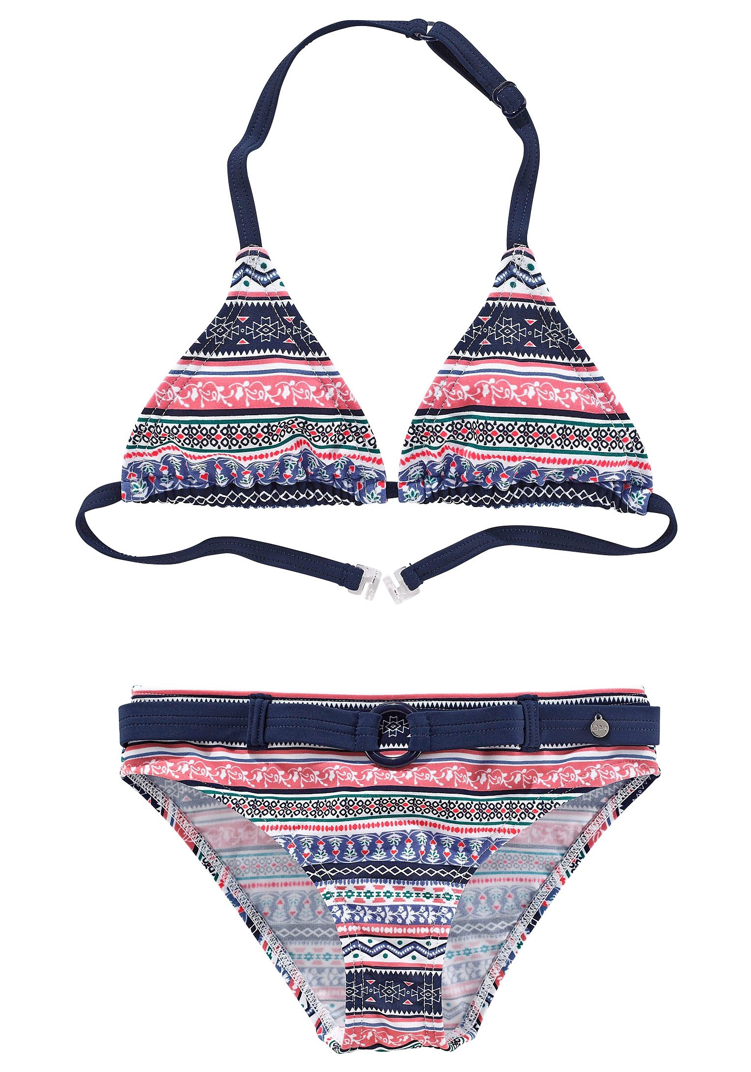 s.Oliver RED LABEL Beachwear Triangelbikini Barcelona Kids in pittige streep-look