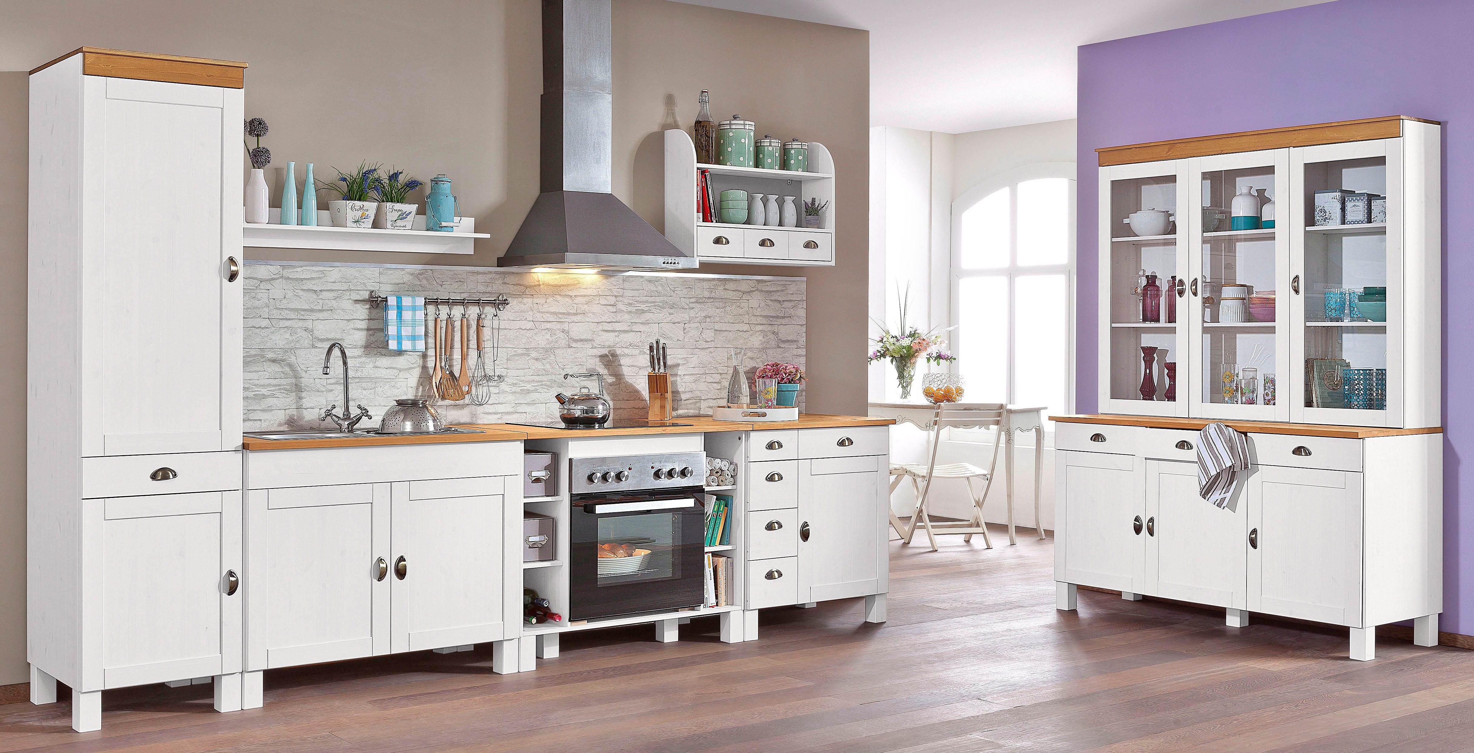 Home affaire Gootsteenkast Oslo 100 cm breed, in 2 diepten, inclusief inbouwspoelbak van edelstaal