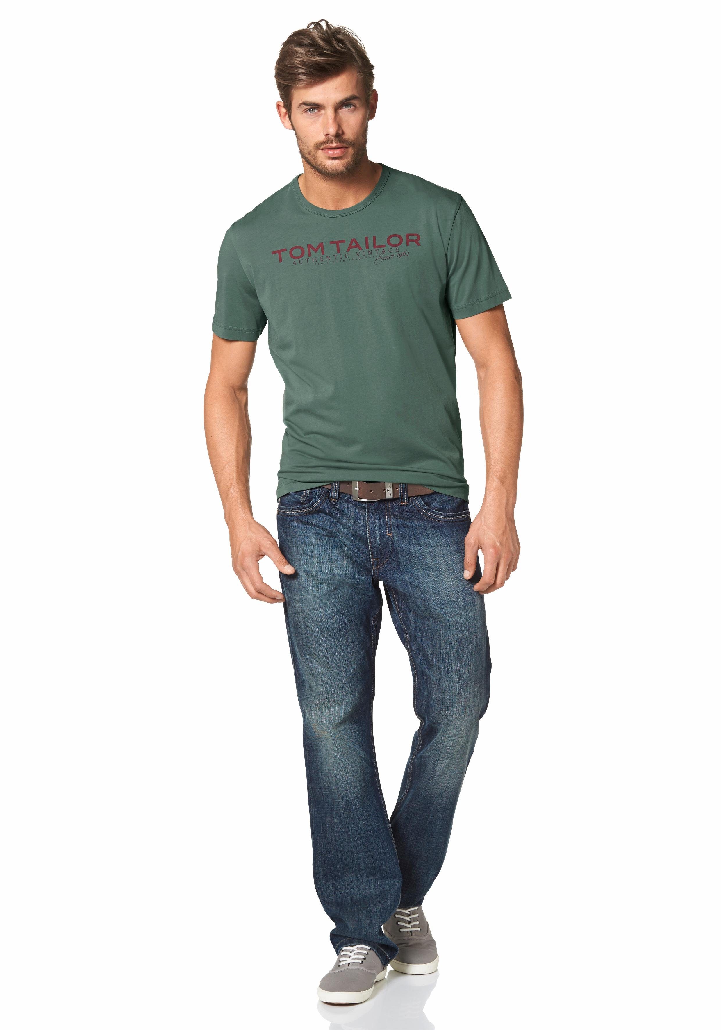 Tom Tailor Shirt met ronde hals met logoprint