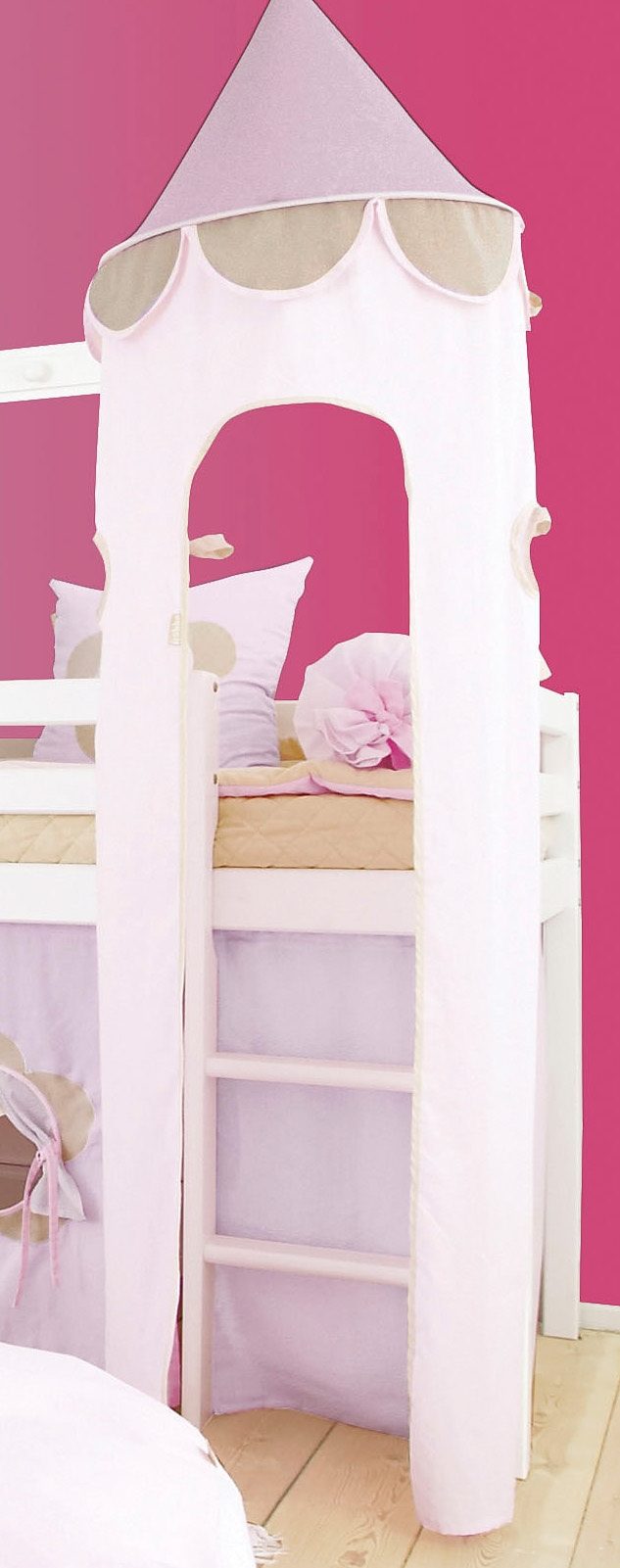 Hoppekids Bedtoren "Fairytale Flower" Bedtoren voor hoogslaper / speelbed