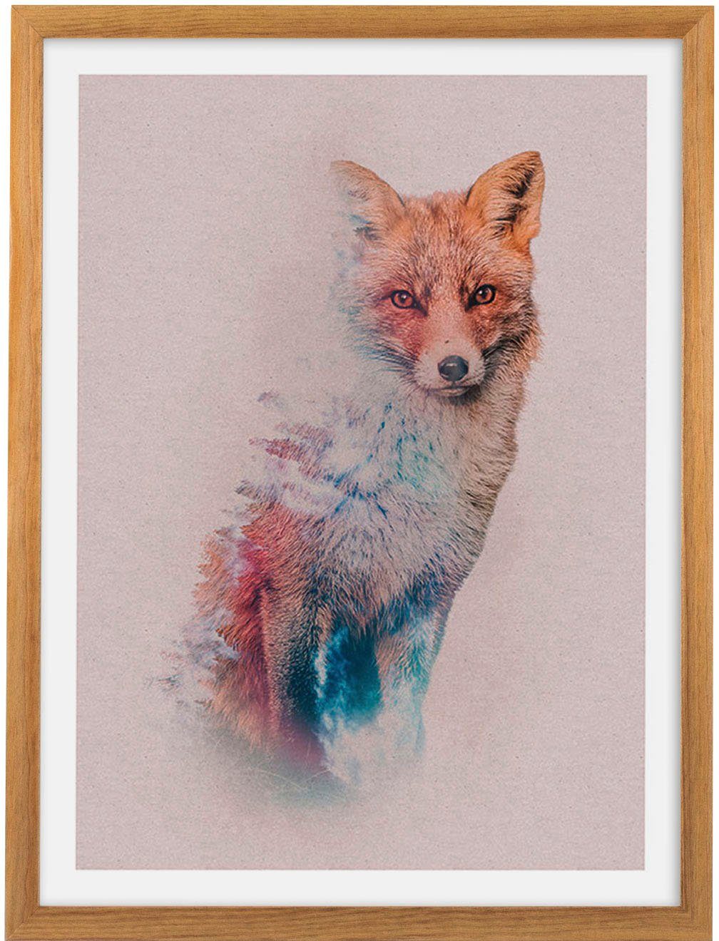 Komar Artprint met lijst Animal Forest