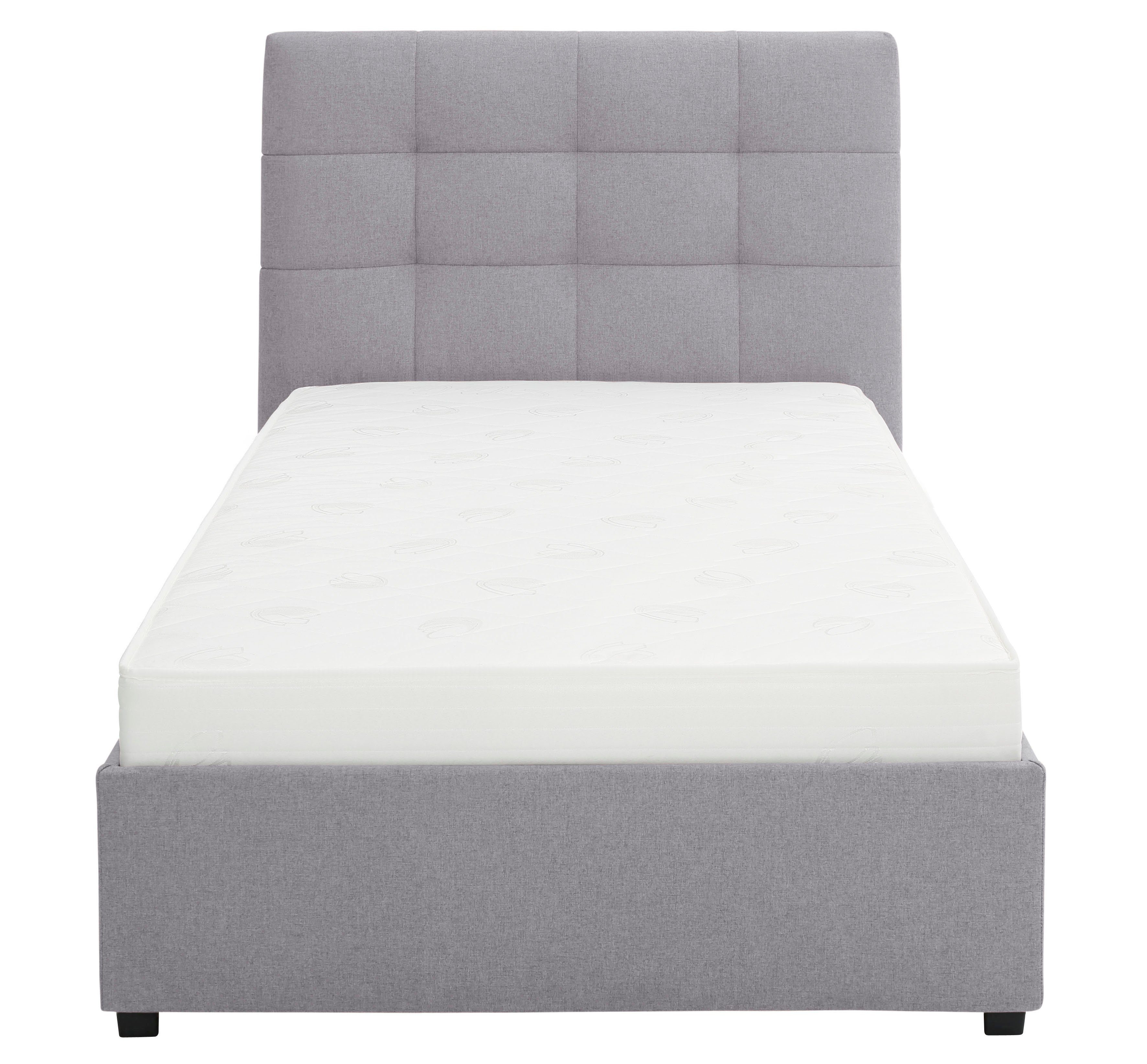 Lüttenhütt Gestoffeerd bed Endres met bedkist, naar keuze zonder matras/lattenbodem of incl. matras