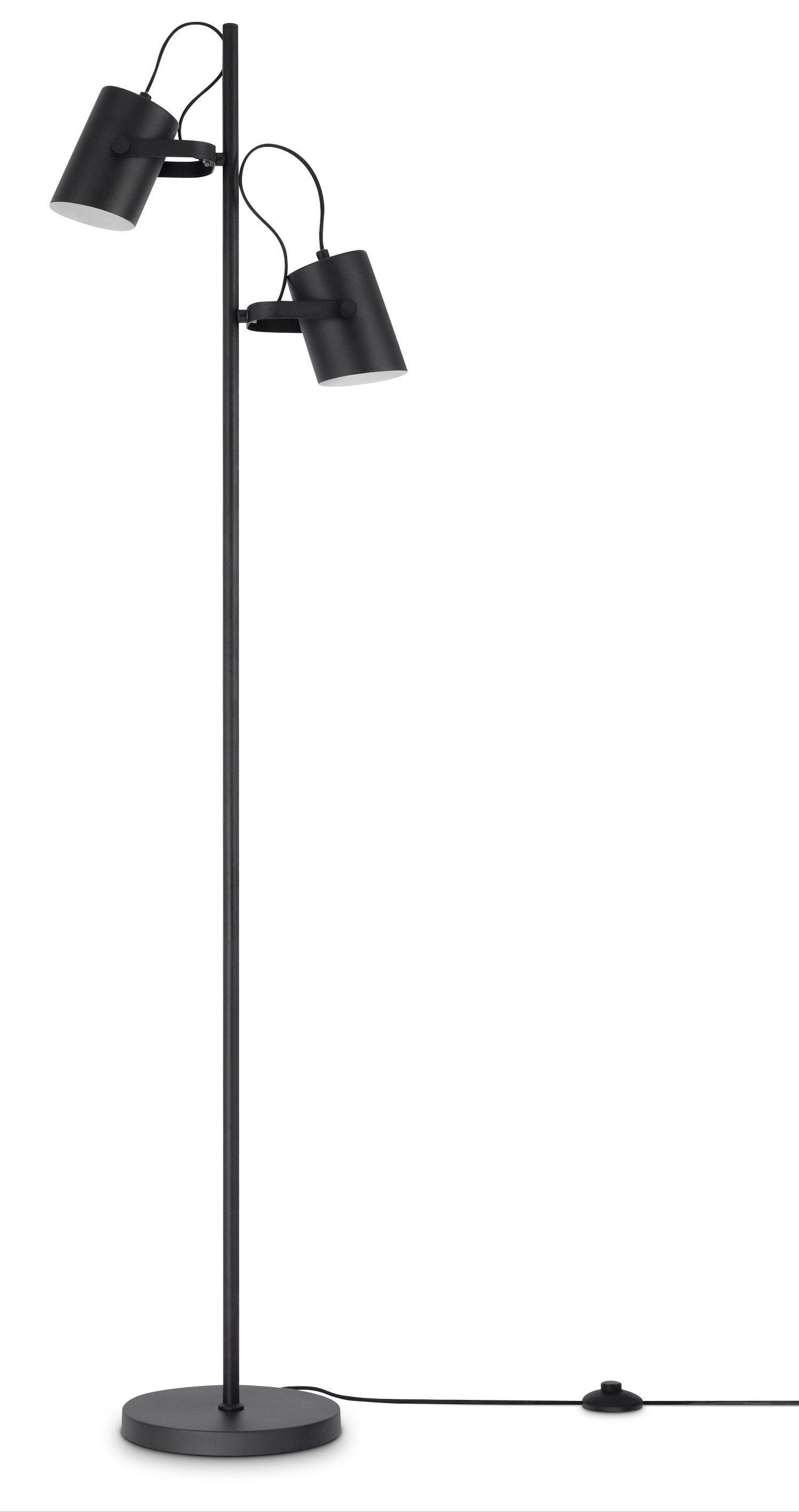 Paco Home Staande lamp Karl met compatibele dimmer en lichtbron vloerlampen zwart