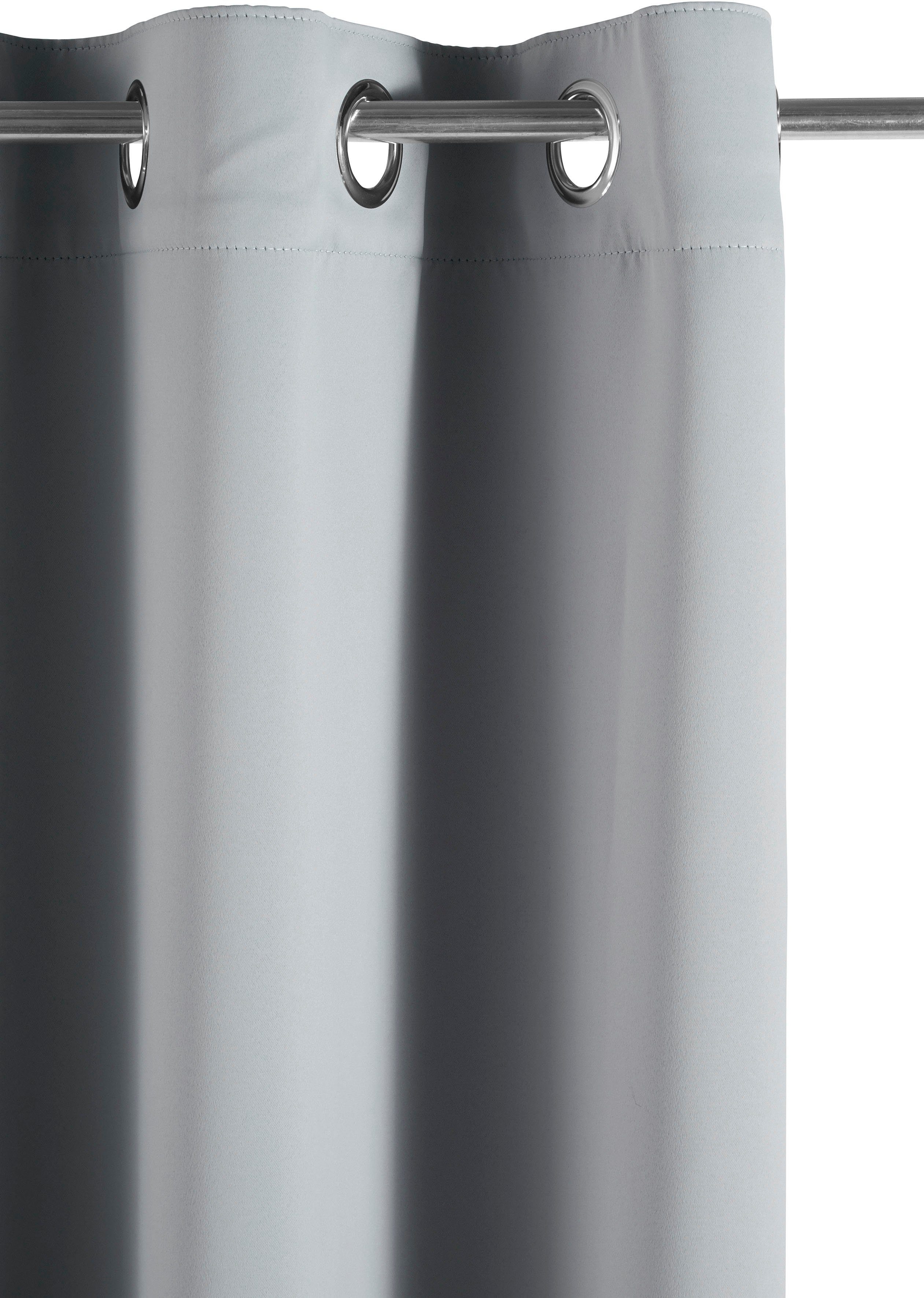 my home Verduisteringsgordijn Solana set van 2, breedte 140 cm, uni (2 stuks)