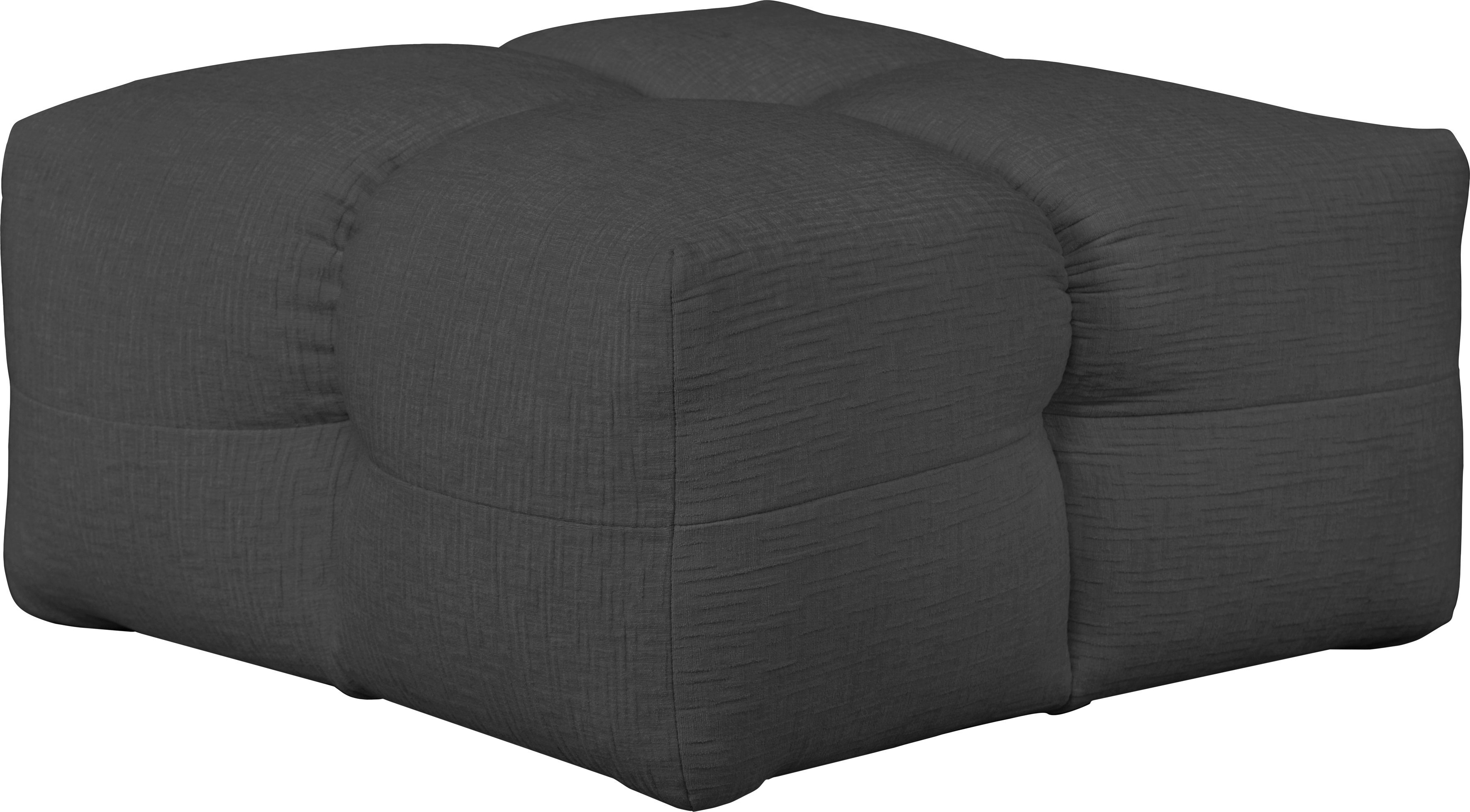 LeGer Home by Lena Gercke Hocker TALISHA zitpoef, moderne quilt, afmetingen: 84/93/43 cm