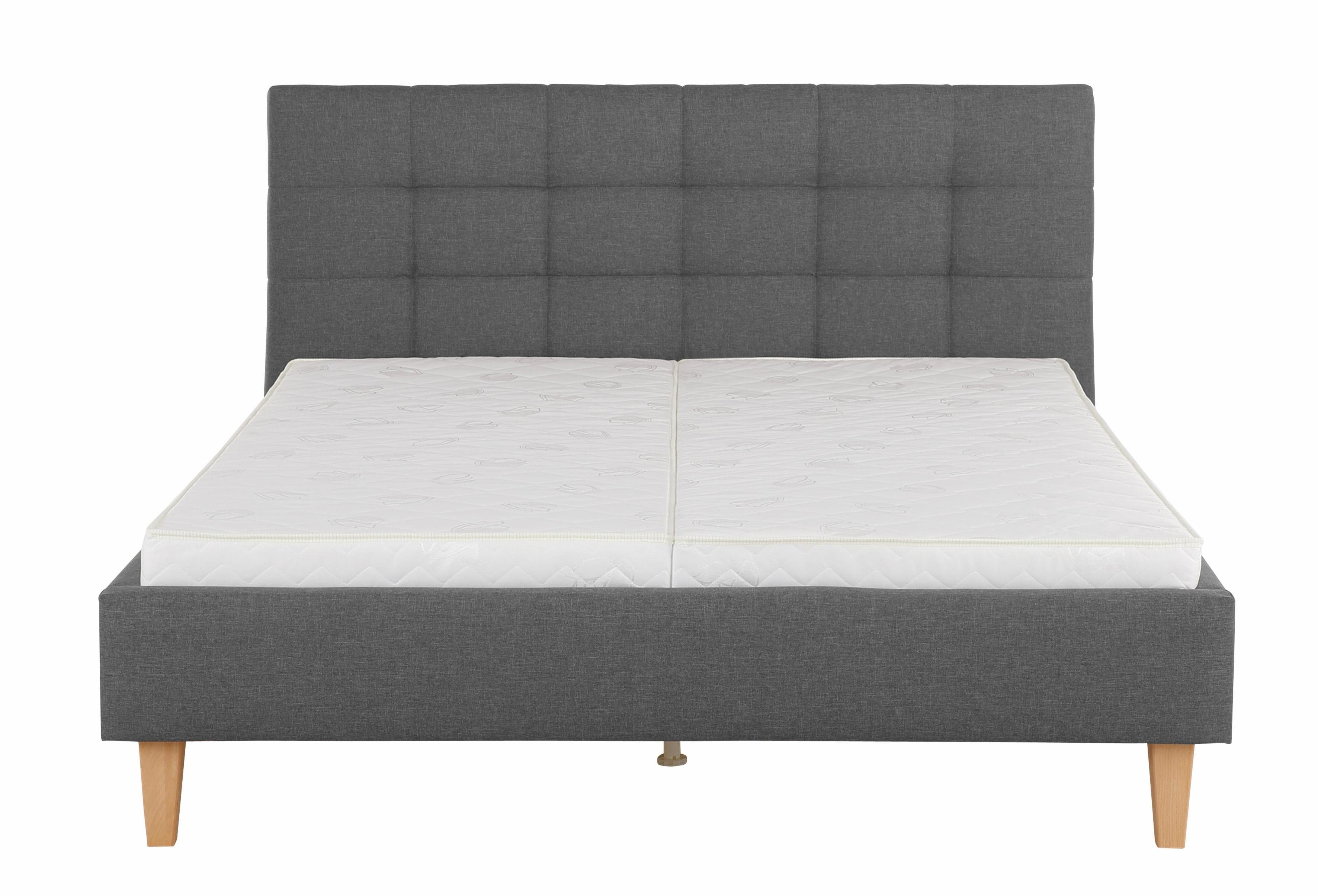 Maintal Gestoffeerd bed Tom in 4 breedten, zonder matras of met koudschuim resp. binnenveringsmatras