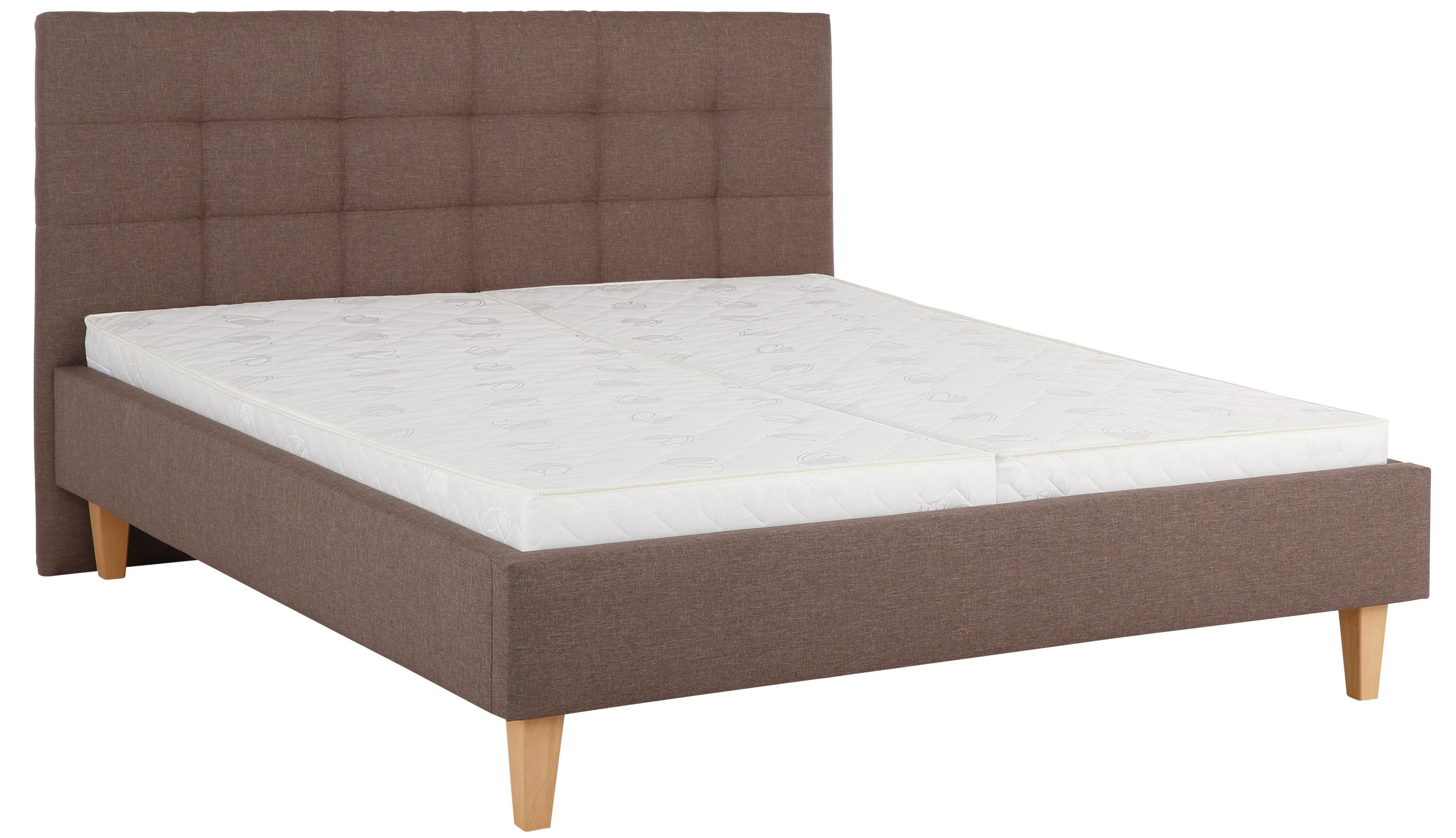 Maintal Gestoffeerd bed Tom in 4 breedten, zonder matras of met koudschuim resp. binnenveringsmatras