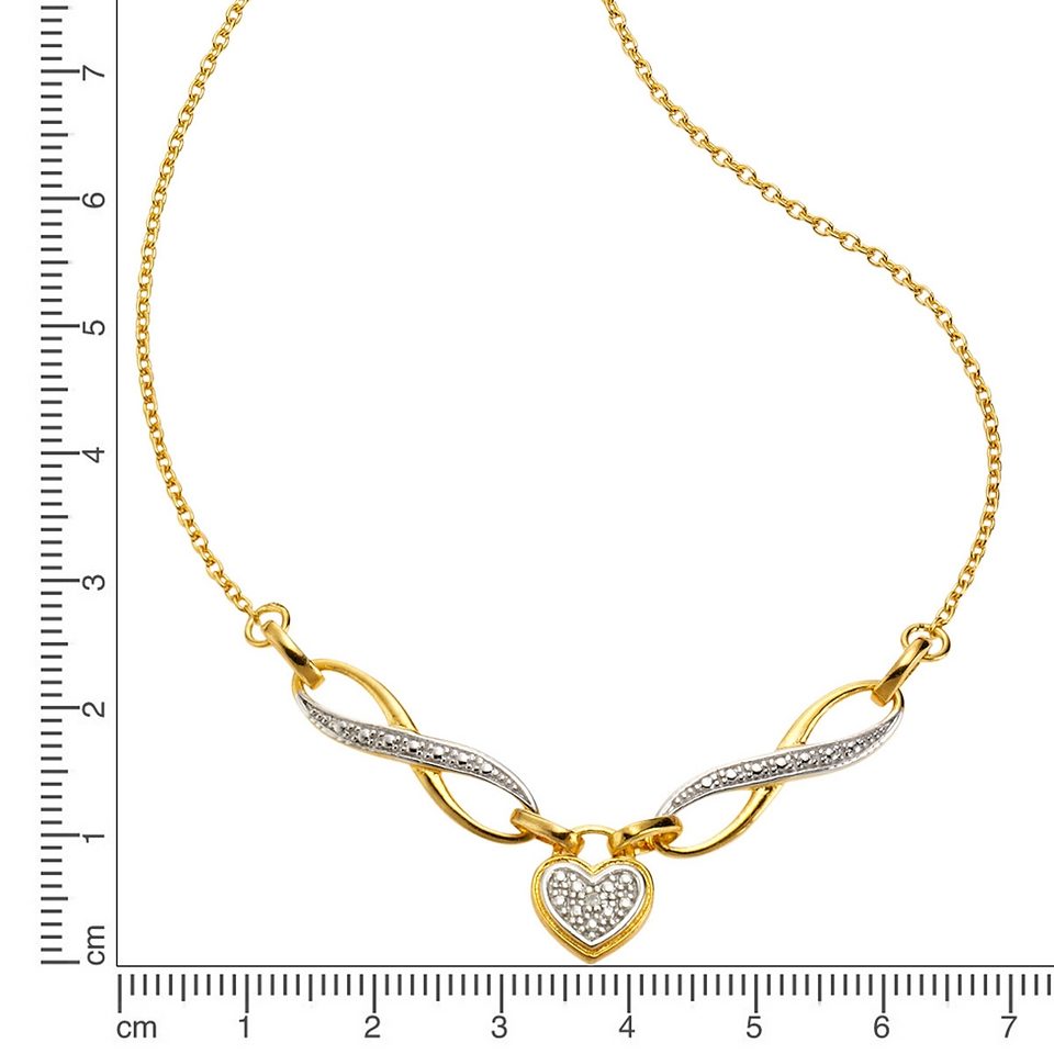 Firetti Collier Sieraad cadeau halssieraad halsketting ankerkette infinity+strik