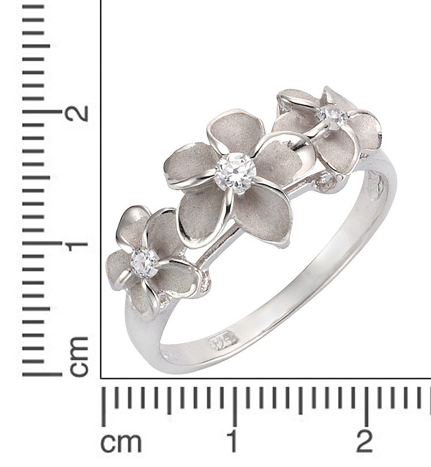 Firetti Ring Sieraad cadeau zilverkleur 925 zilveren ring bloem
