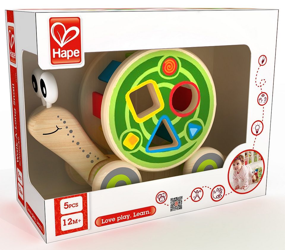 Hape Trekdier Slak Snoerlengte 60 cm (set, 1-delig)