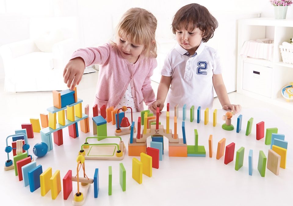 Hape Spel Domino Fantastico (107-delig)