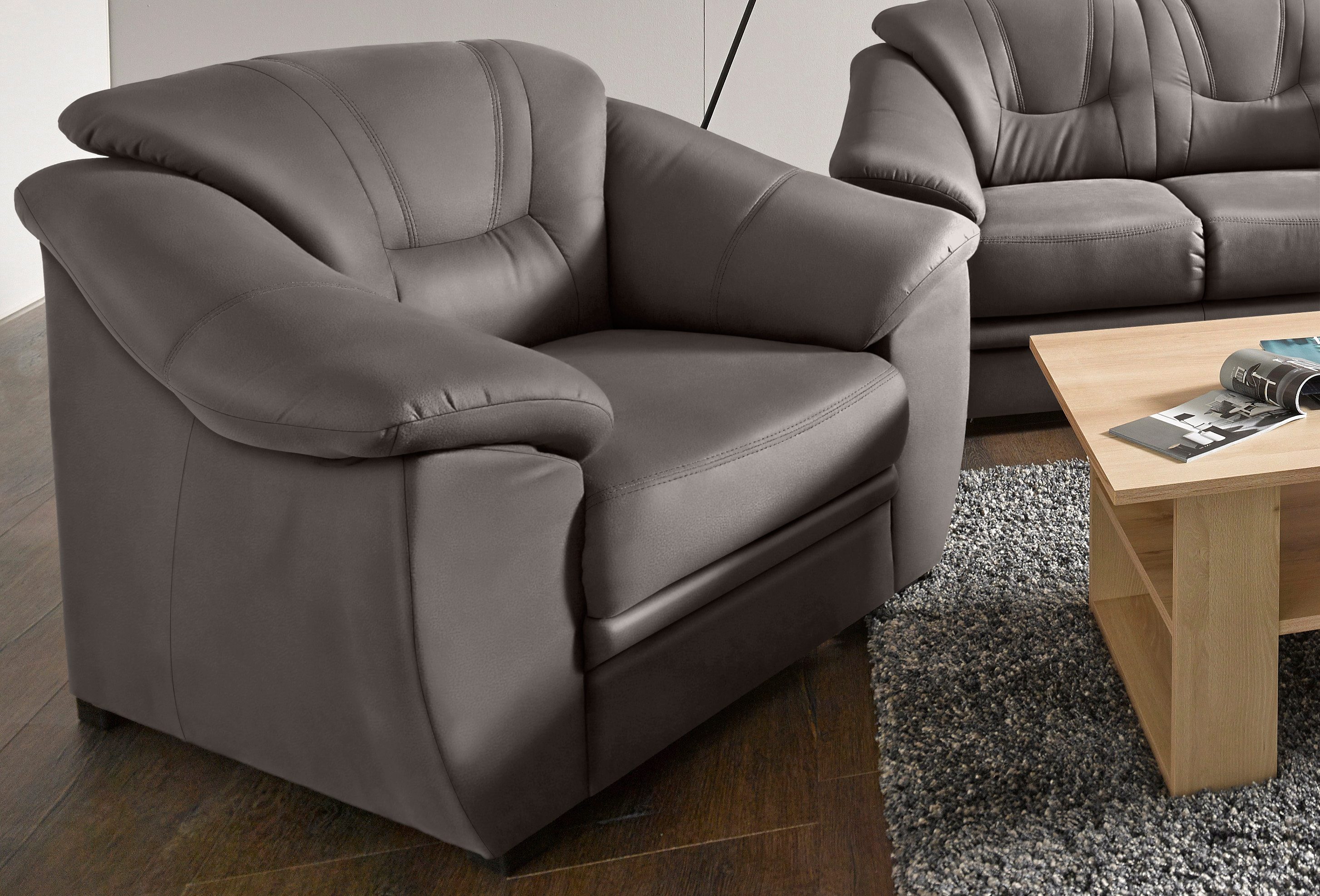 sit&more Fauteuil Savoni fauteuils grijs