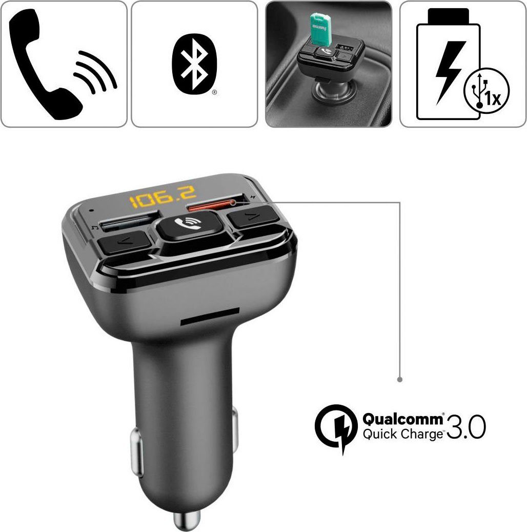 Hama Bluetooth-adapter FM-ontvanger met Bluetooth®- en handsfreefunctie zender