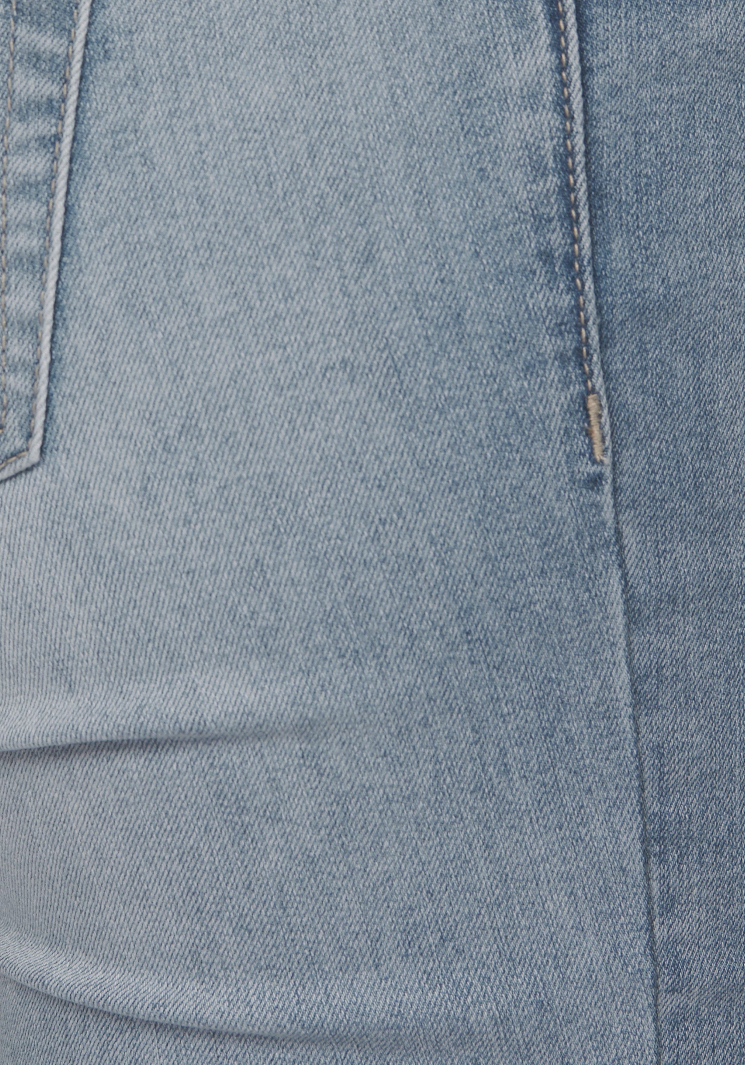 Arizona Bootcut jeans Shaping elastische pasvorm, bootcut-pasvorm, used-wassing, hoge taille