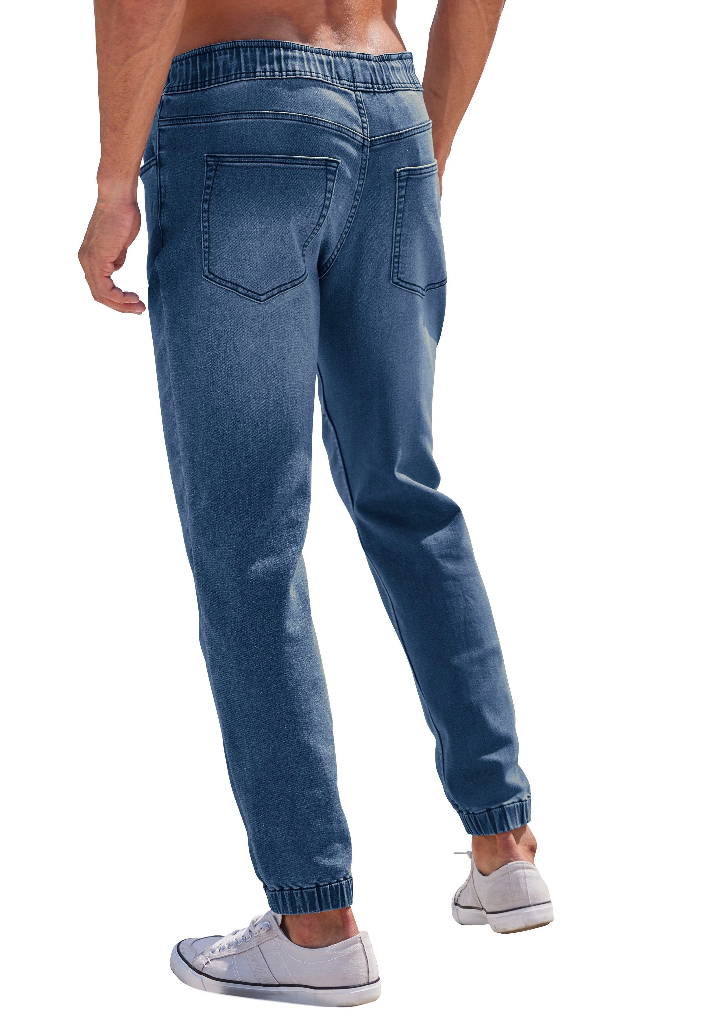John Devin Joggingbroek Jogpants Joggpants met elastische band van zachte stretchkwaliteit