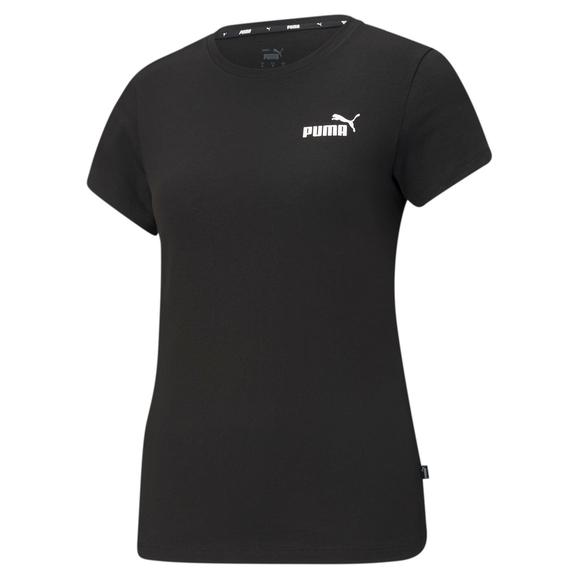 Puma Zwarte Dames Small Logo T-shirt Black Dames