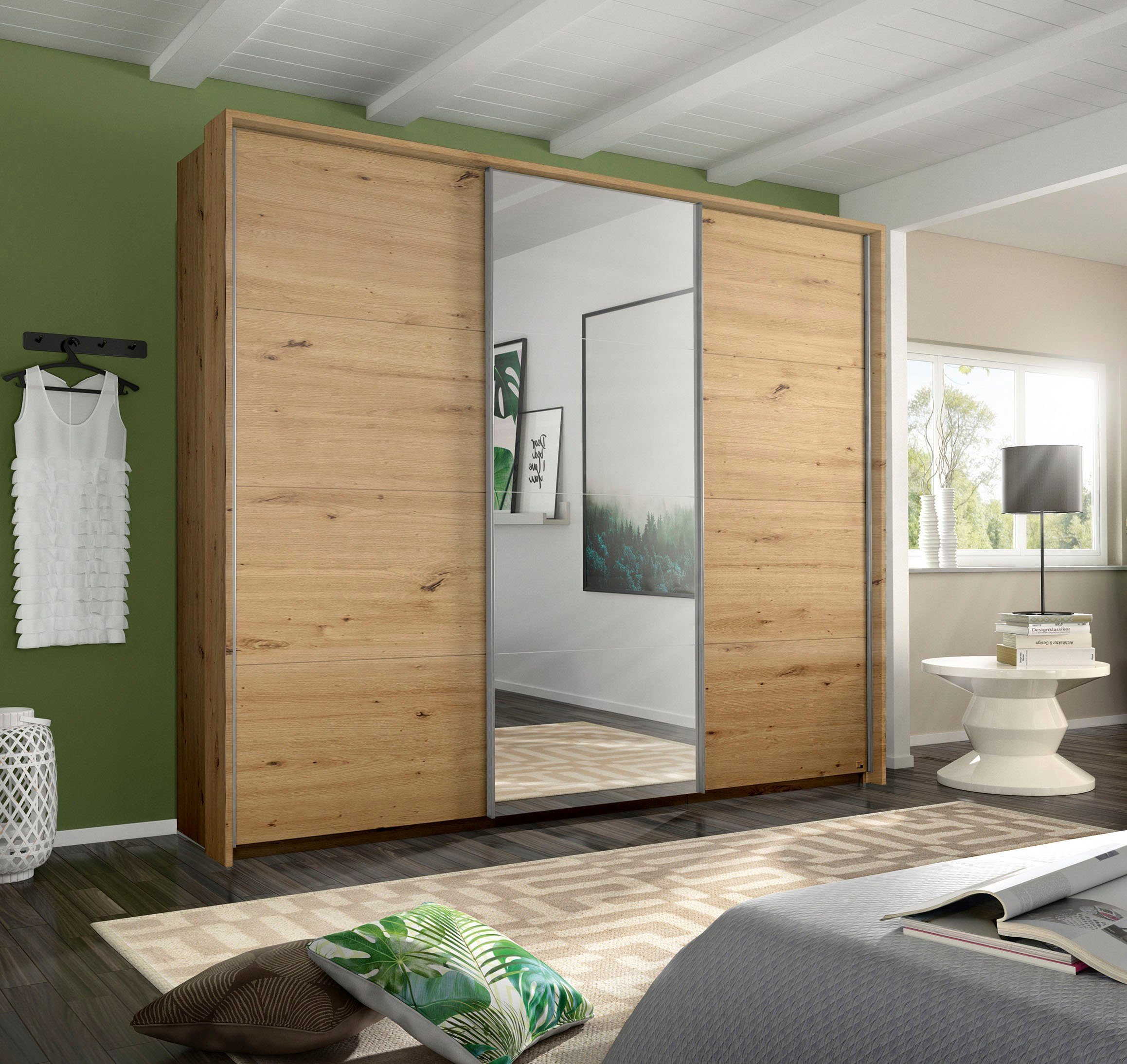 rauch Zweefdeurkast Kledingkast TOMA met passe-partout incl. rek inzet en extra legplanken made in germany