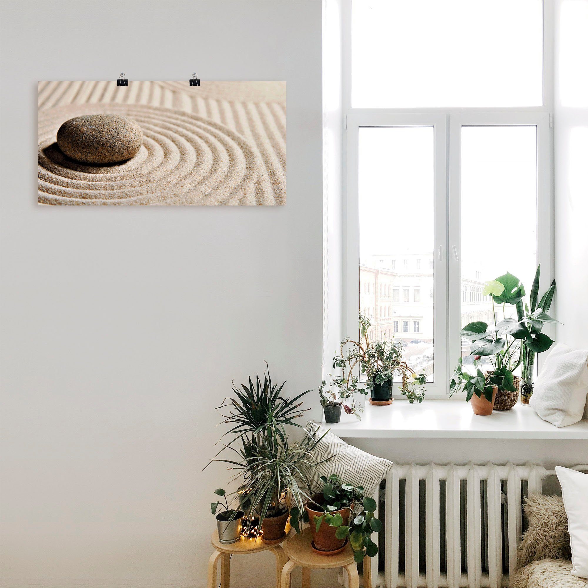 Artland Artprint Mini zen tuin - zand als artprint op linnen, poster, muursticker in verschillende maten
