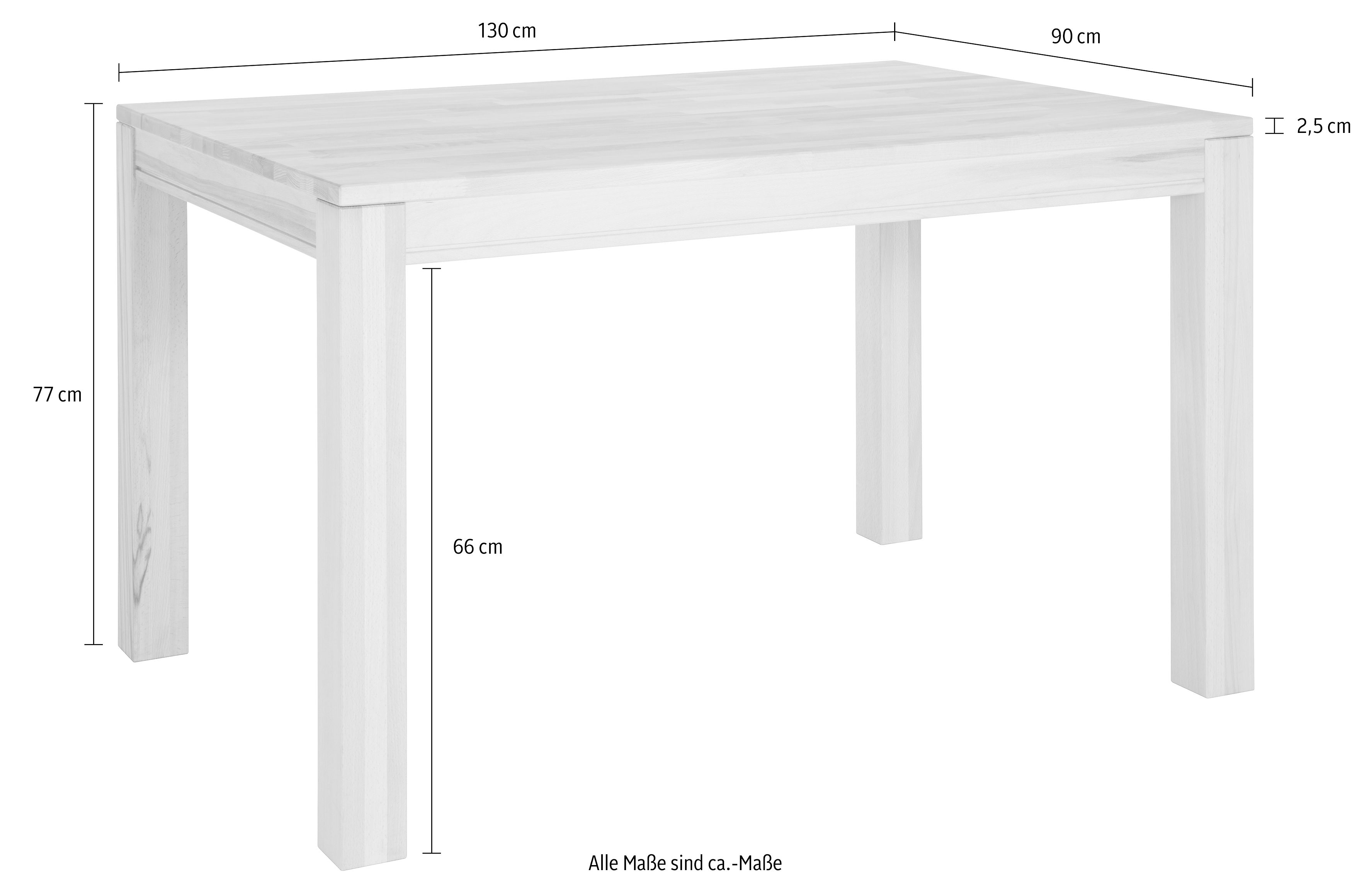 Home affaire Eettafel Madison Breedte 130 of 150 cm