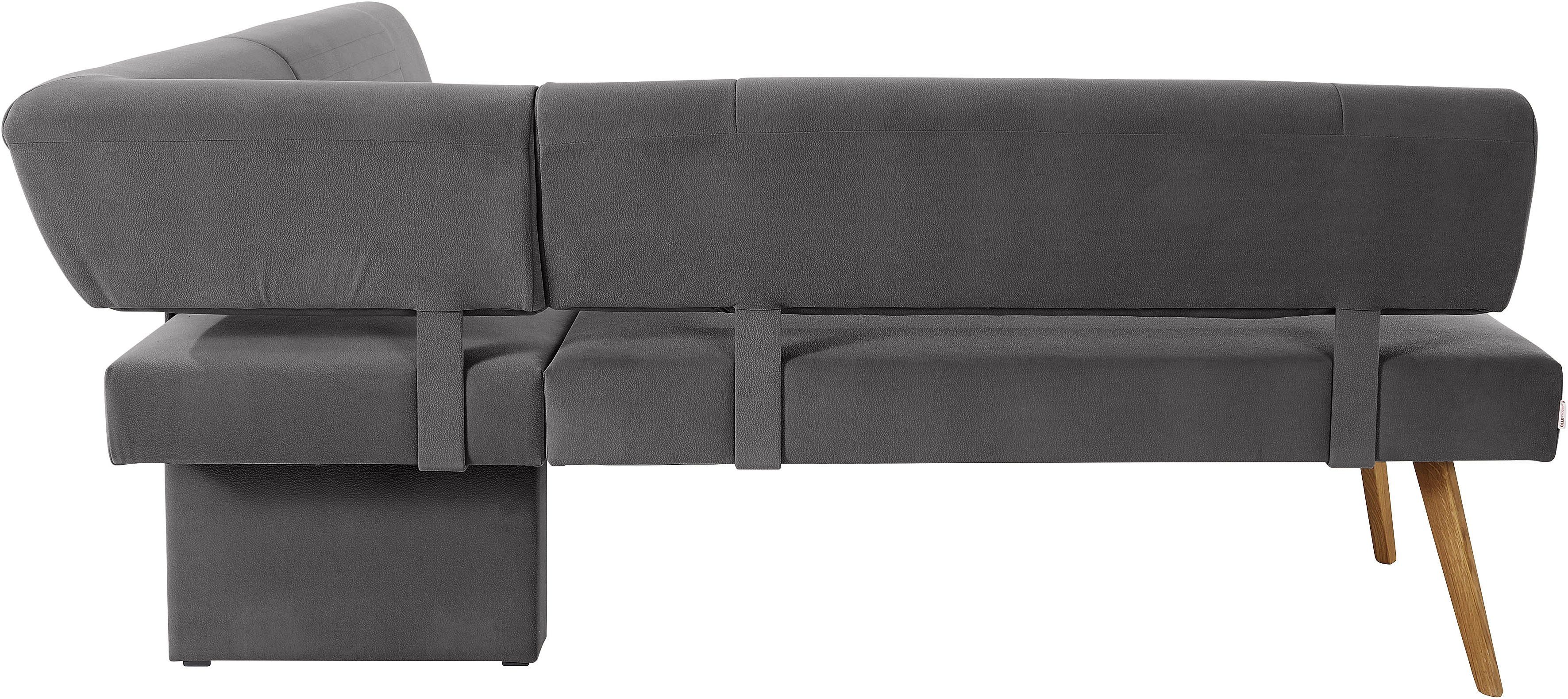 OTTO products Hoekbank Alessja Breedte lange zijde 192 of 212 cm, frame van massief eiken