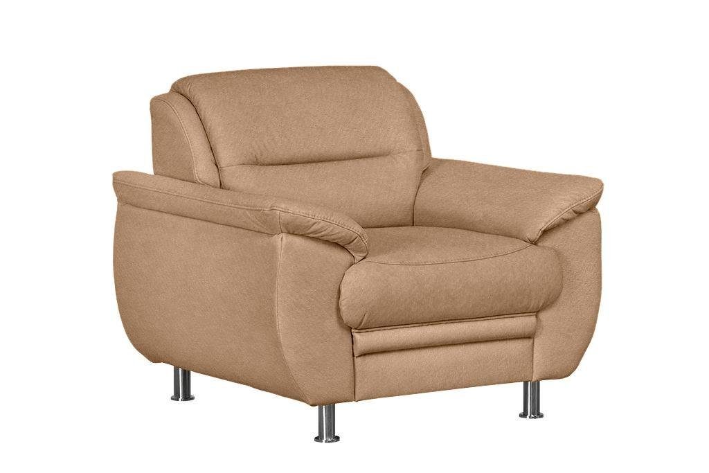 sit&more Fauteuil Milaan fauteuils maat Luxe-microvezel ALTARA NUBUCK bruin