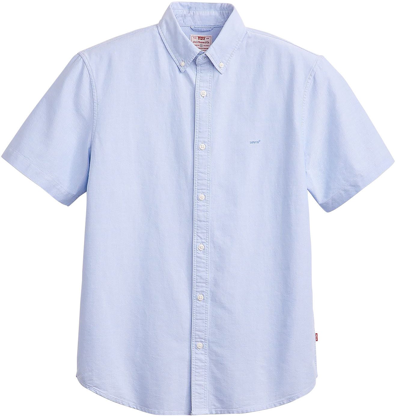 Levi's Overhemd met korte mouwen SS AUTHENTIC BUTTON DOWN met klein logoborduursel op borsthoogte