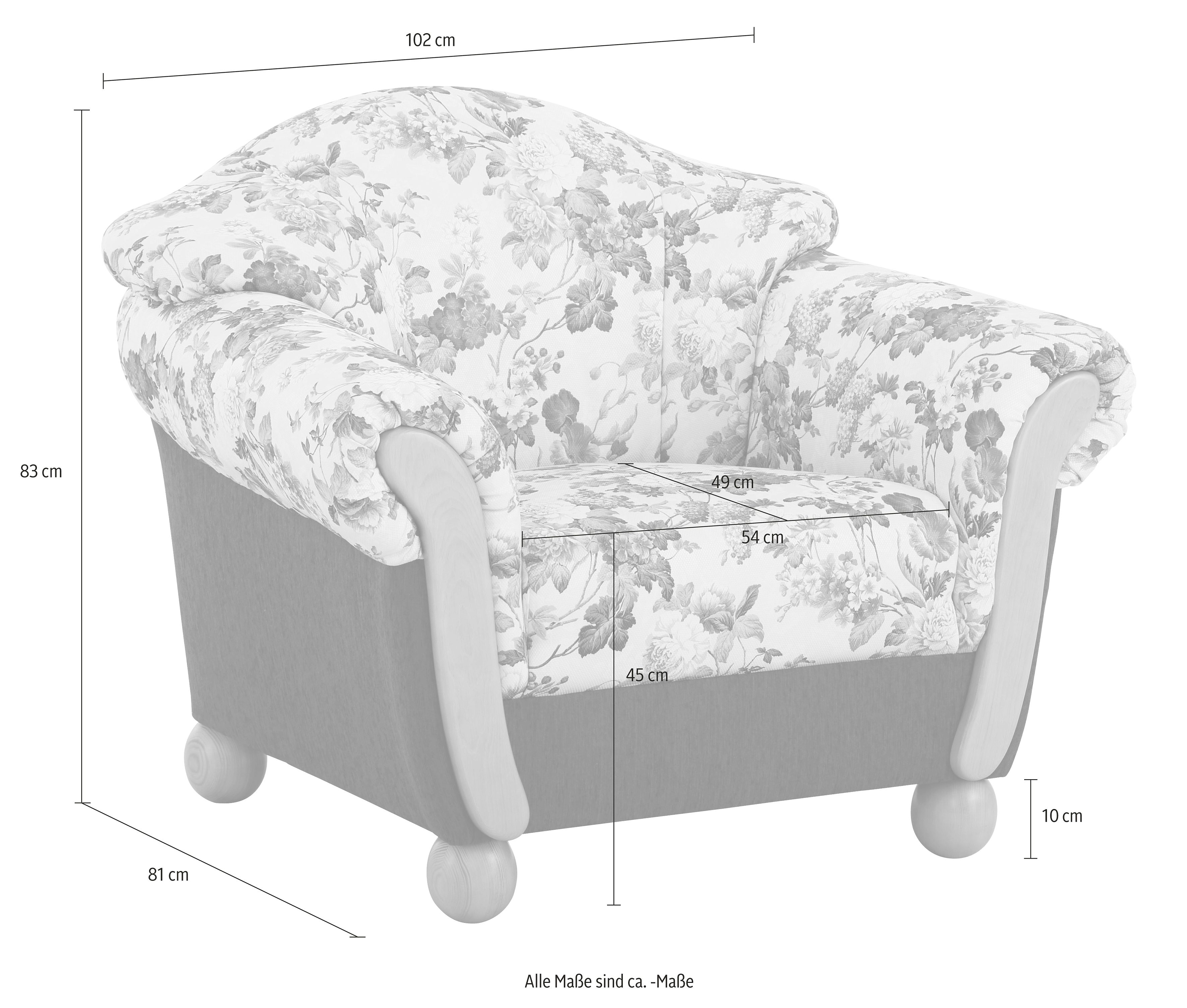 Home affaire Fauteuil Milano, lounge fauteuil (set)